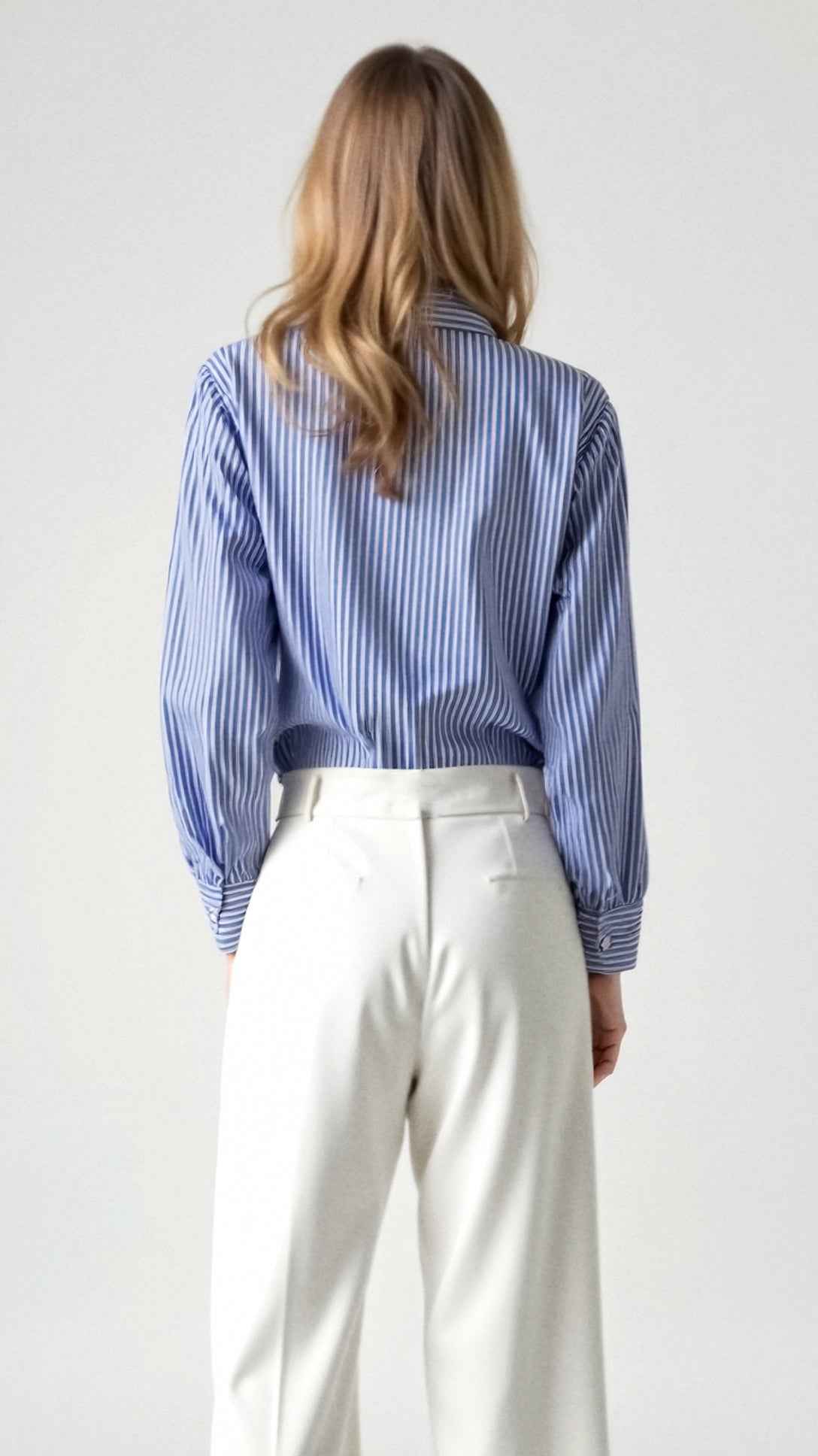 Juliana Long Sleeve Striped Blouse