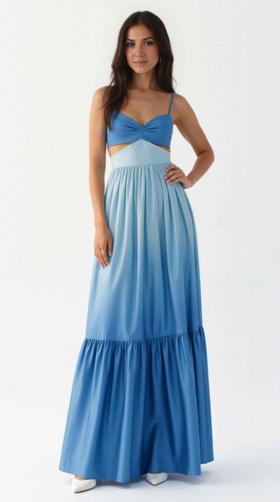 Laura Maxi Dress with Cutout Design