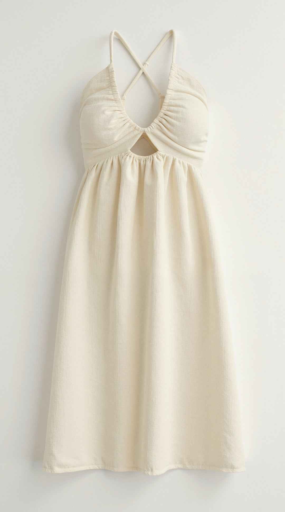 Linda Midi Dress with Cutout Design