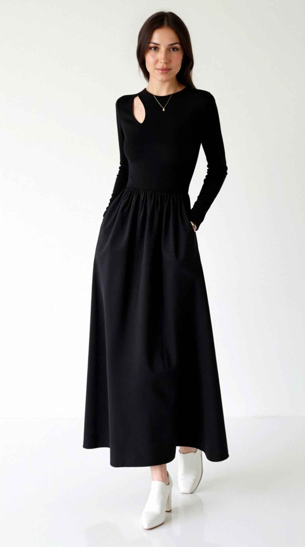Melissa Maxi Dress with Long Sleeves