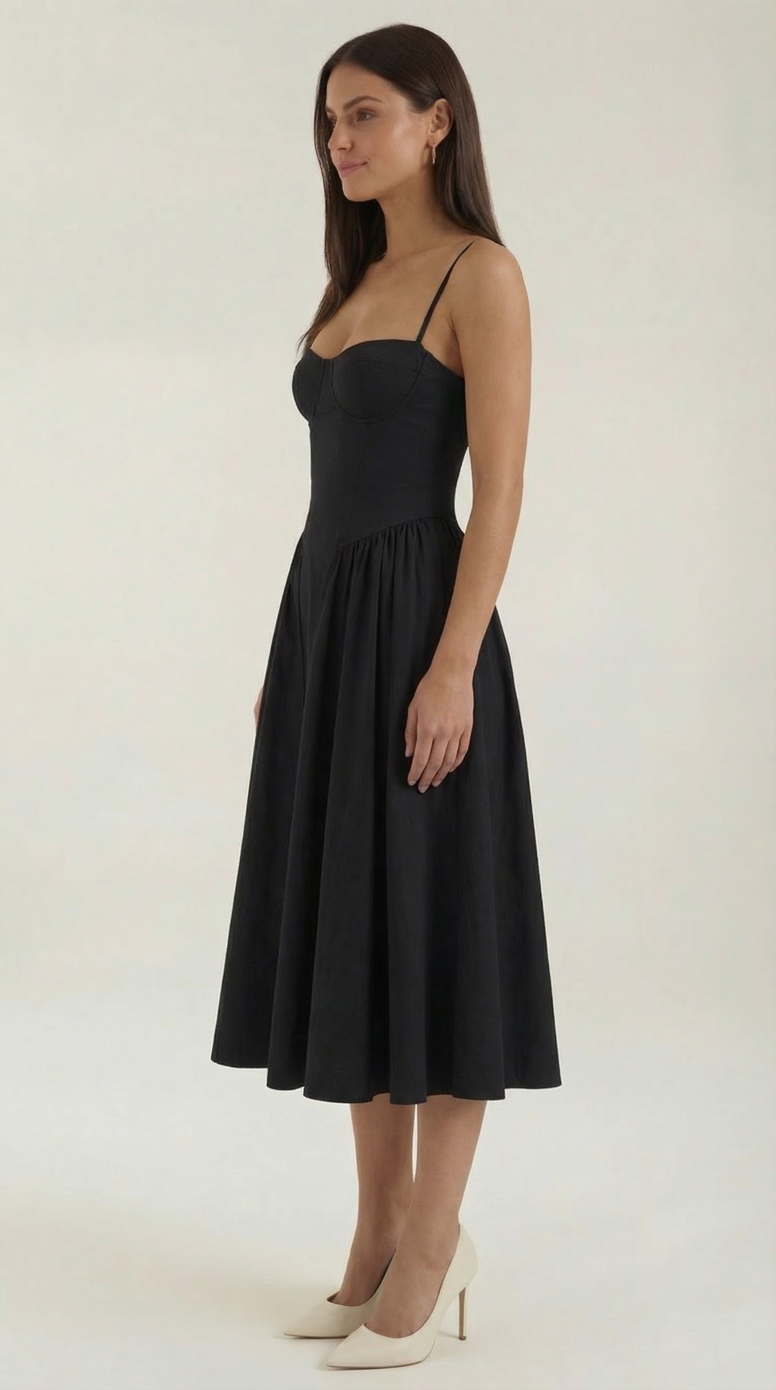 Odette Corset Midi Dress - ICYBOO
