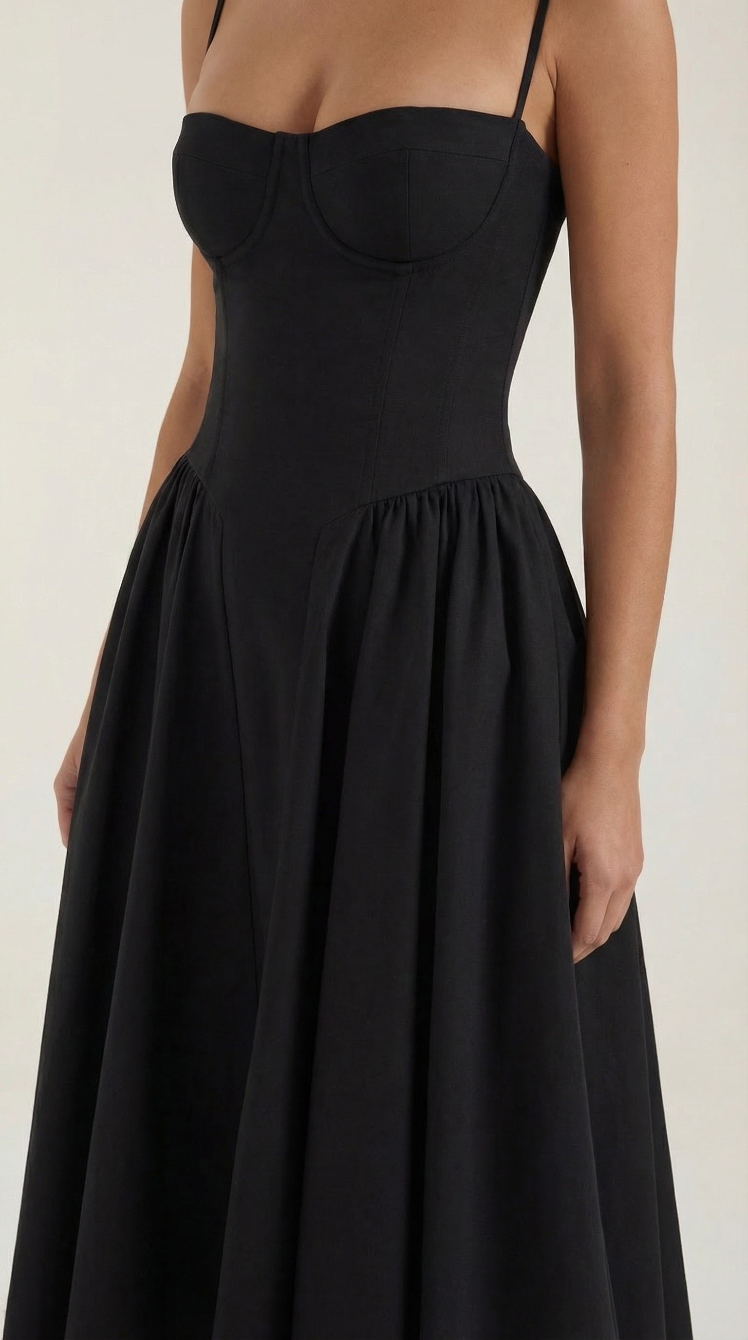 Odette Corset Midi Dress - ICYBOO