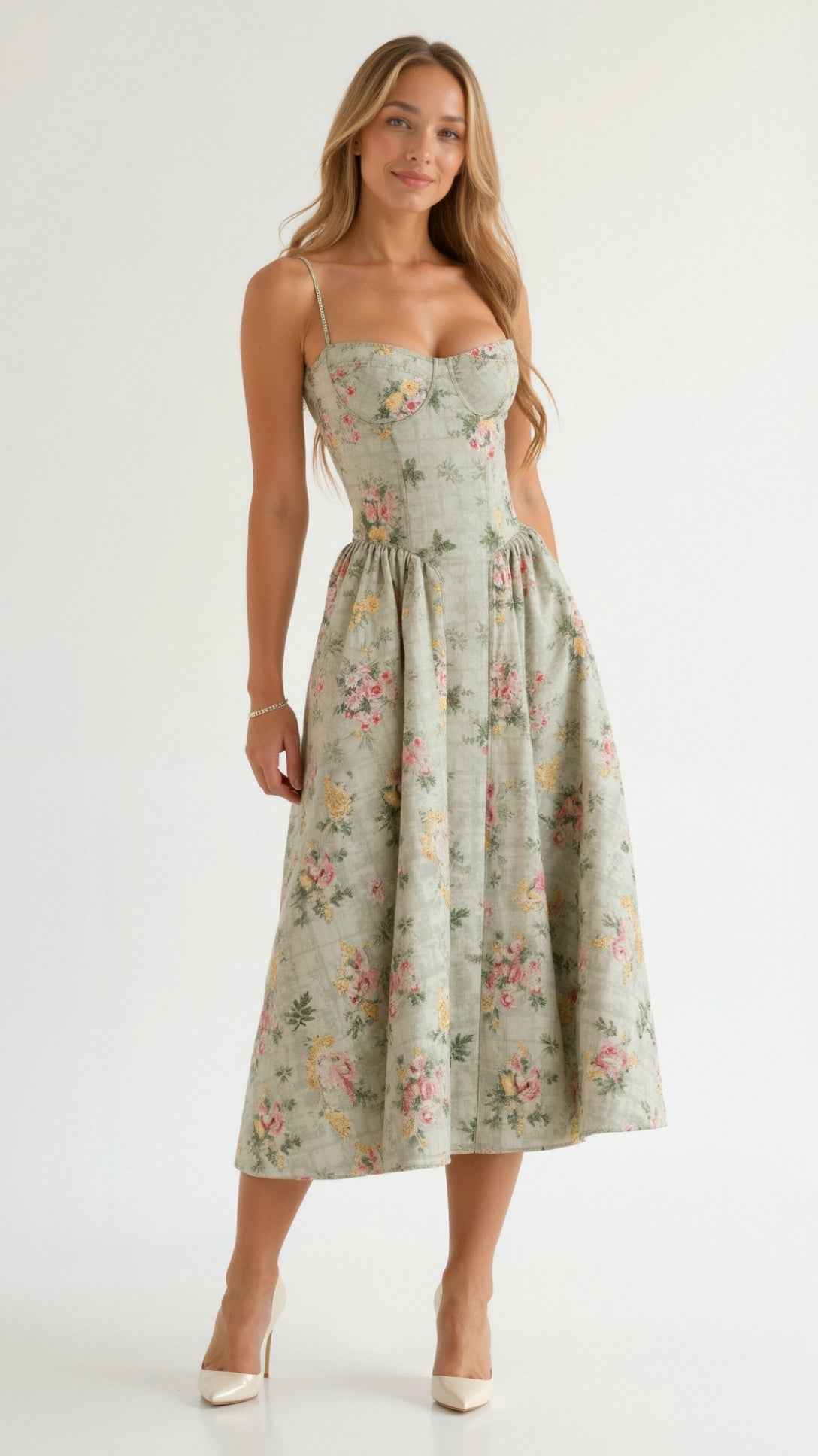 Odette Midi Corset Dress