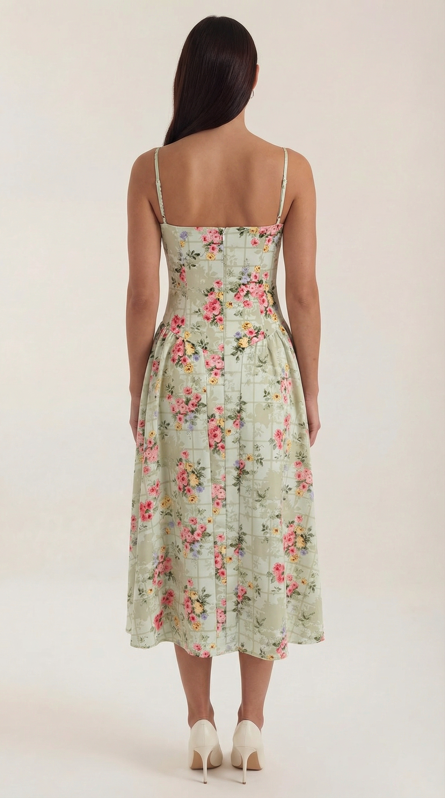 Odette Corset Midi Dress - ICYBOO