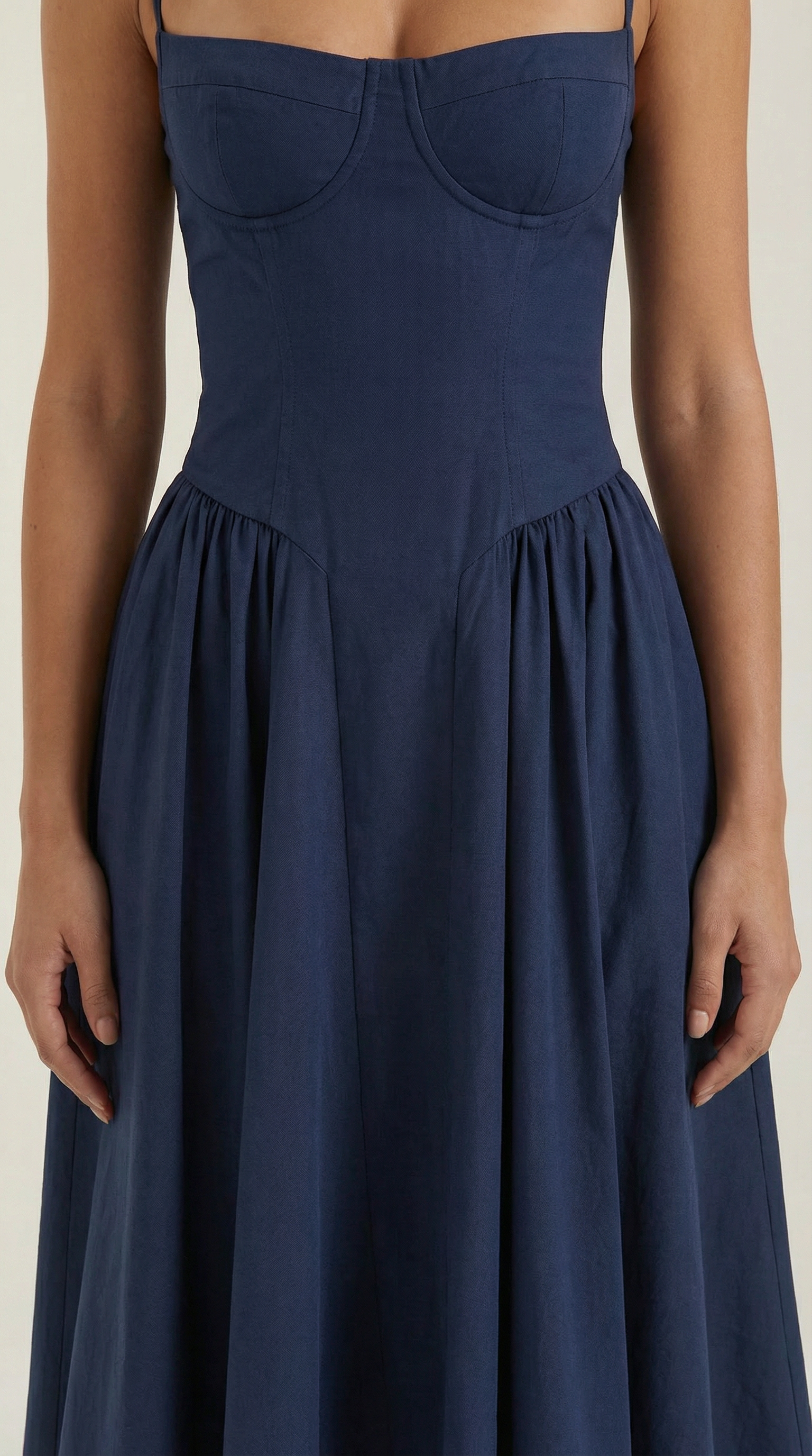 Odette Corset Midi Dress - ICYBOO