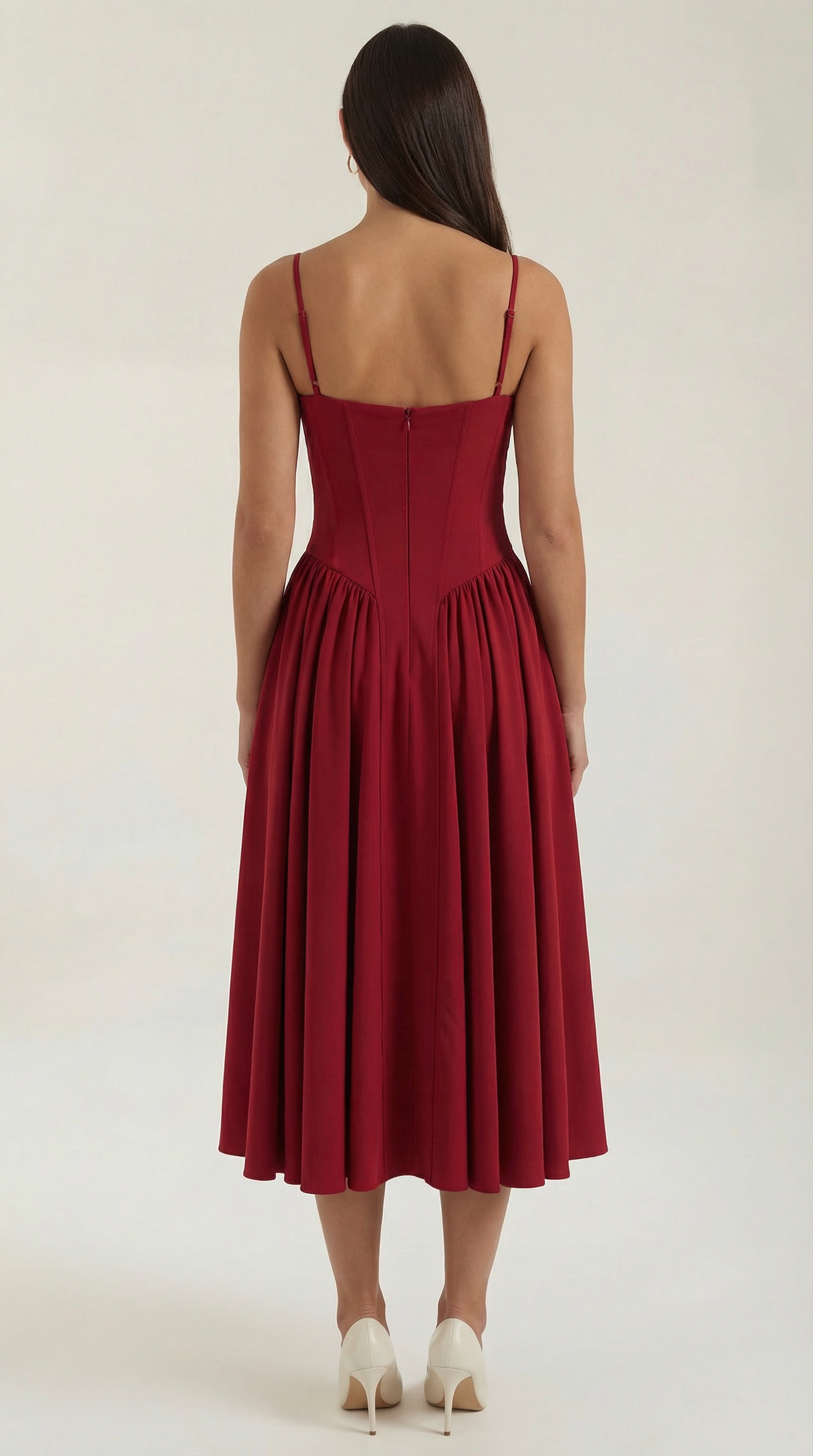 Odette Corset Midi Dress - ICYBOO