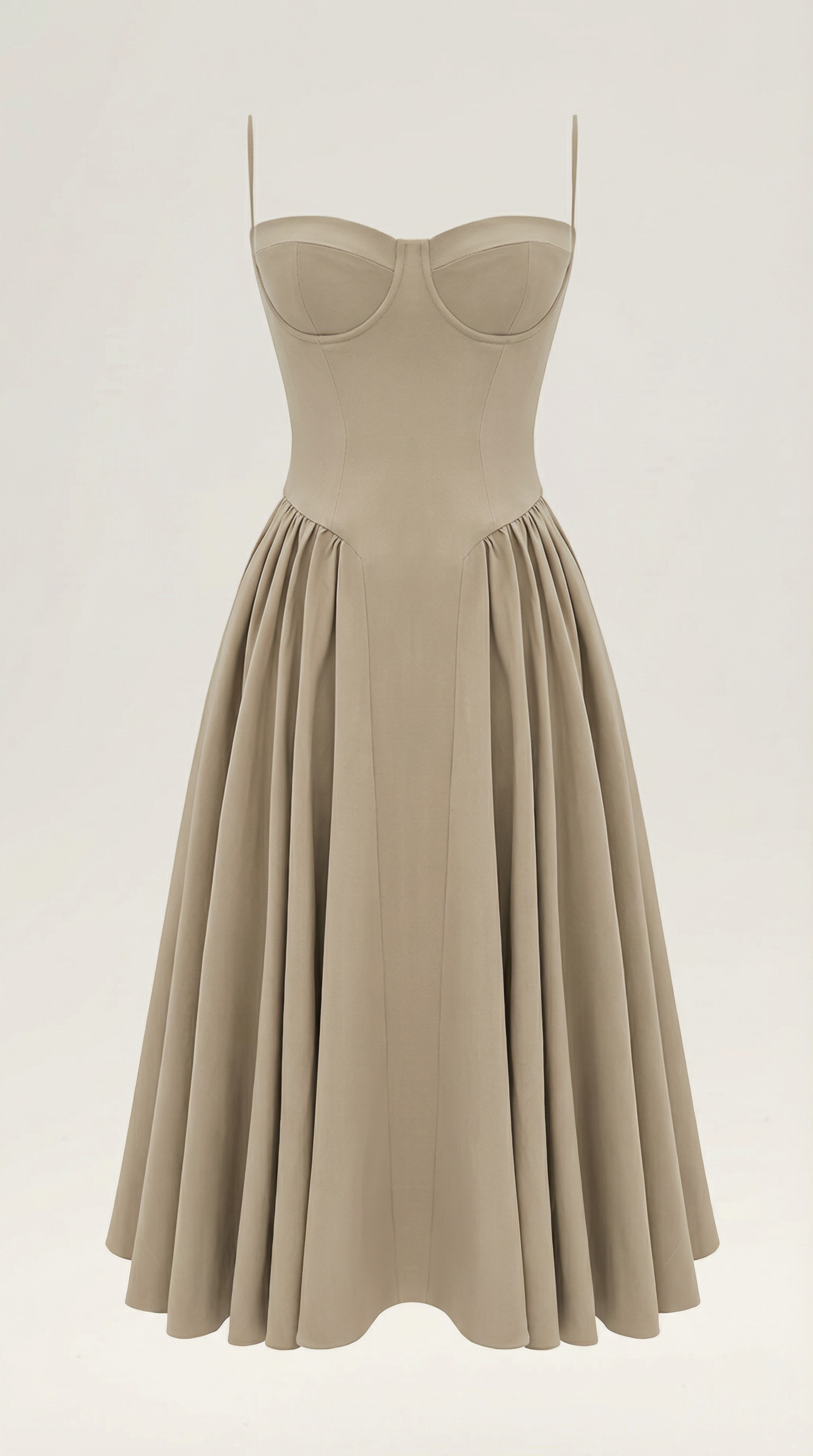 Odette Corset Midi Dress - ICYBOO