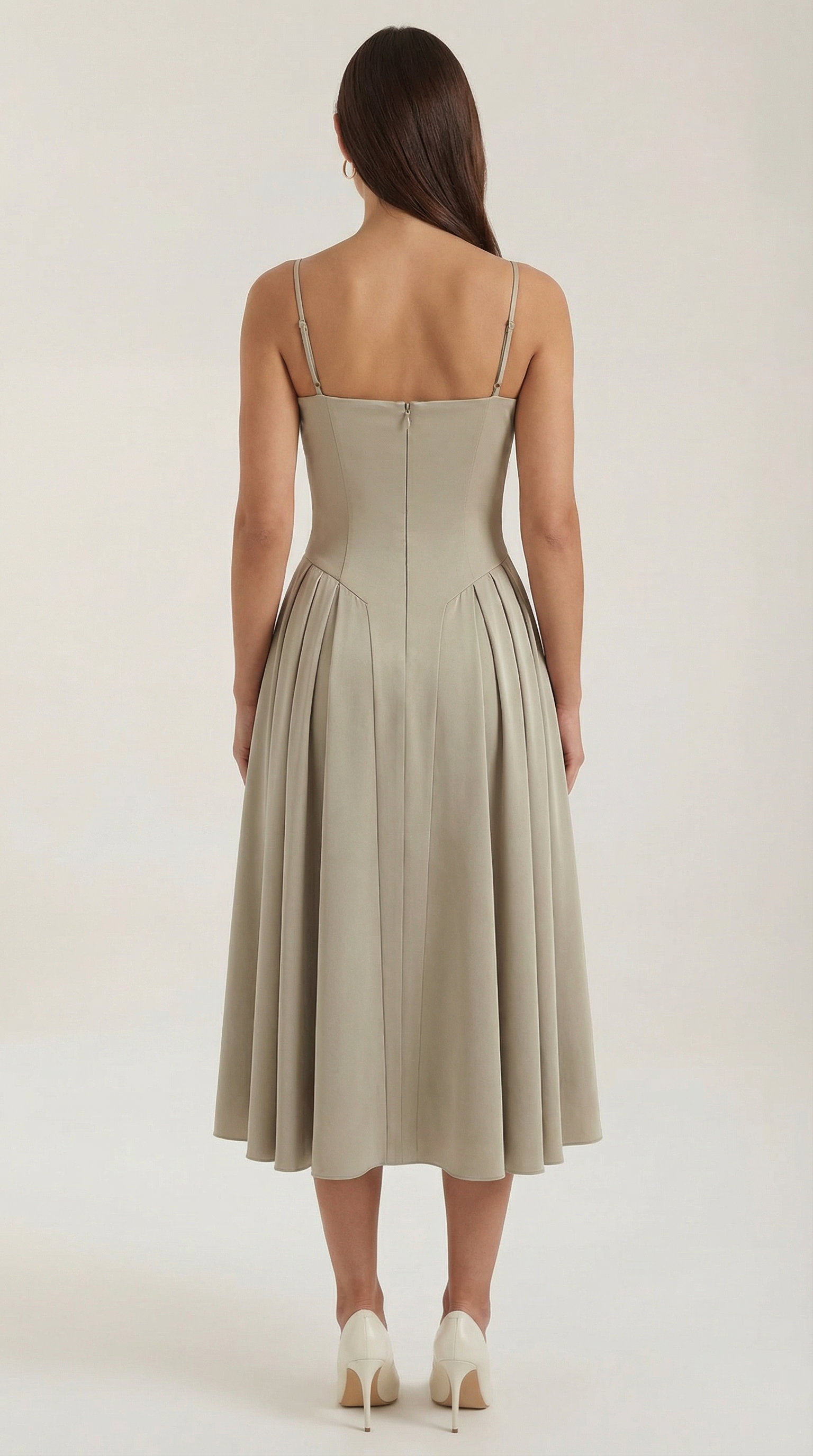 Odette Corset Midi Dress - ICYBOO