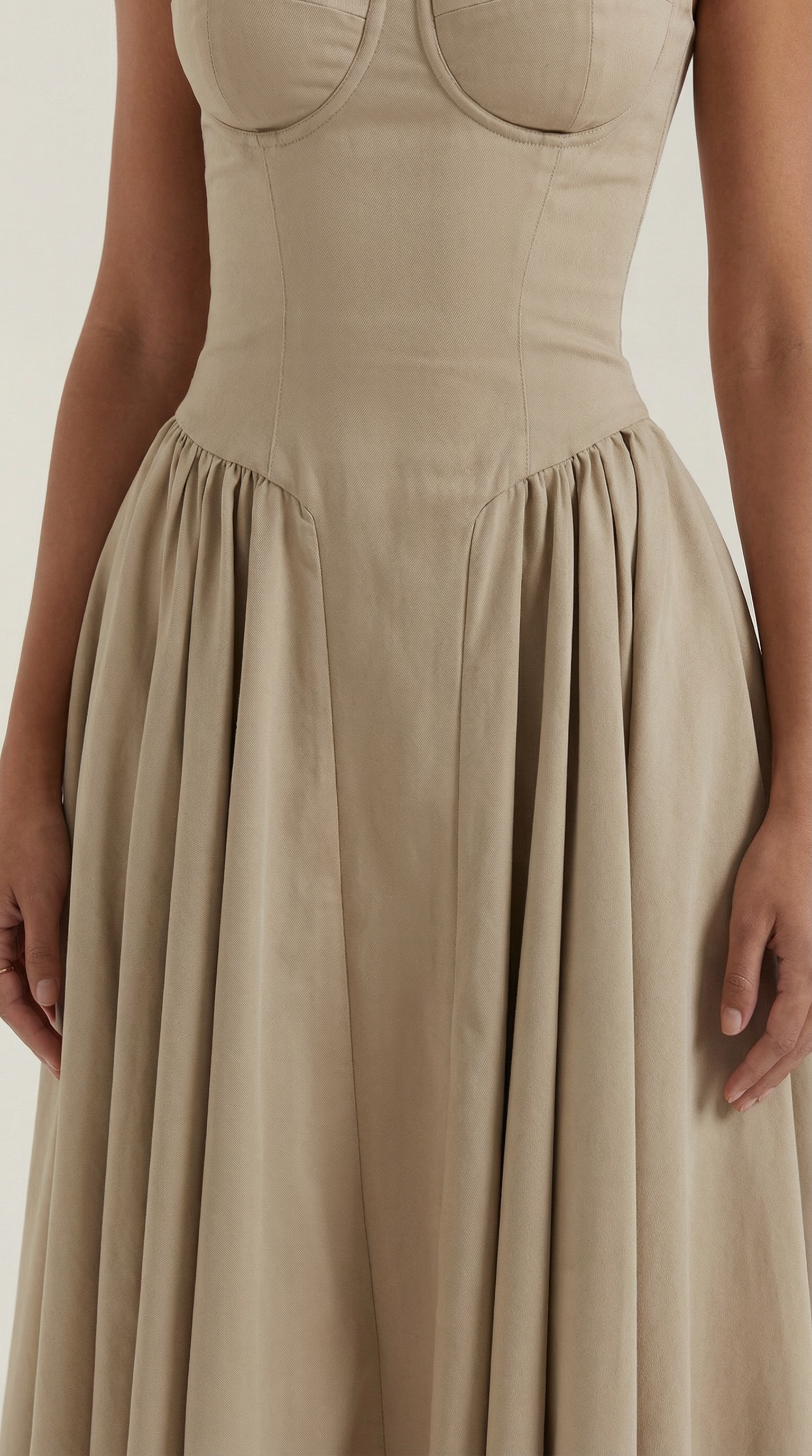 Odette Corset Midi Dress - ICYBOO