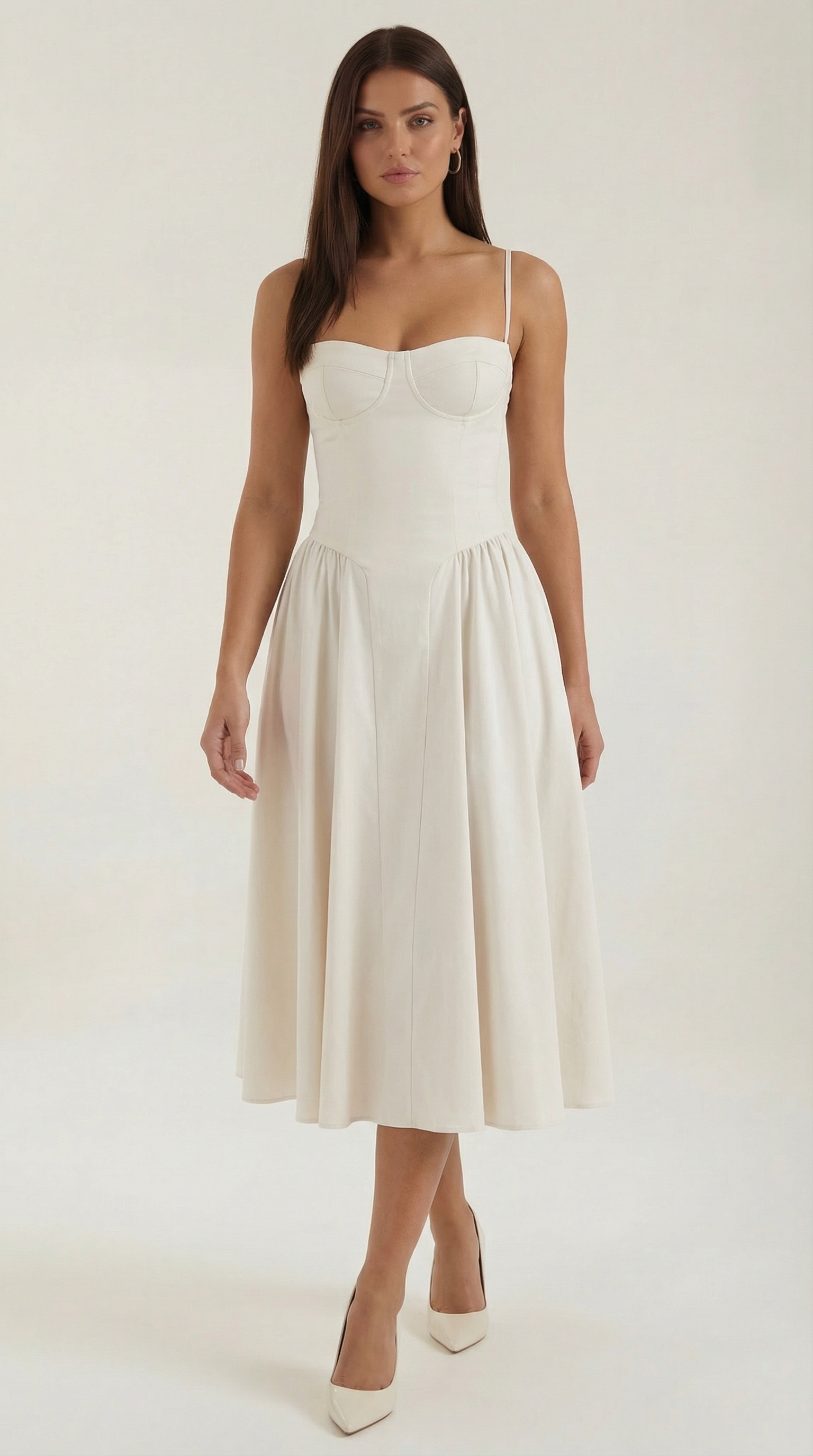 Odette Corset Midi Dress - ICYBOO