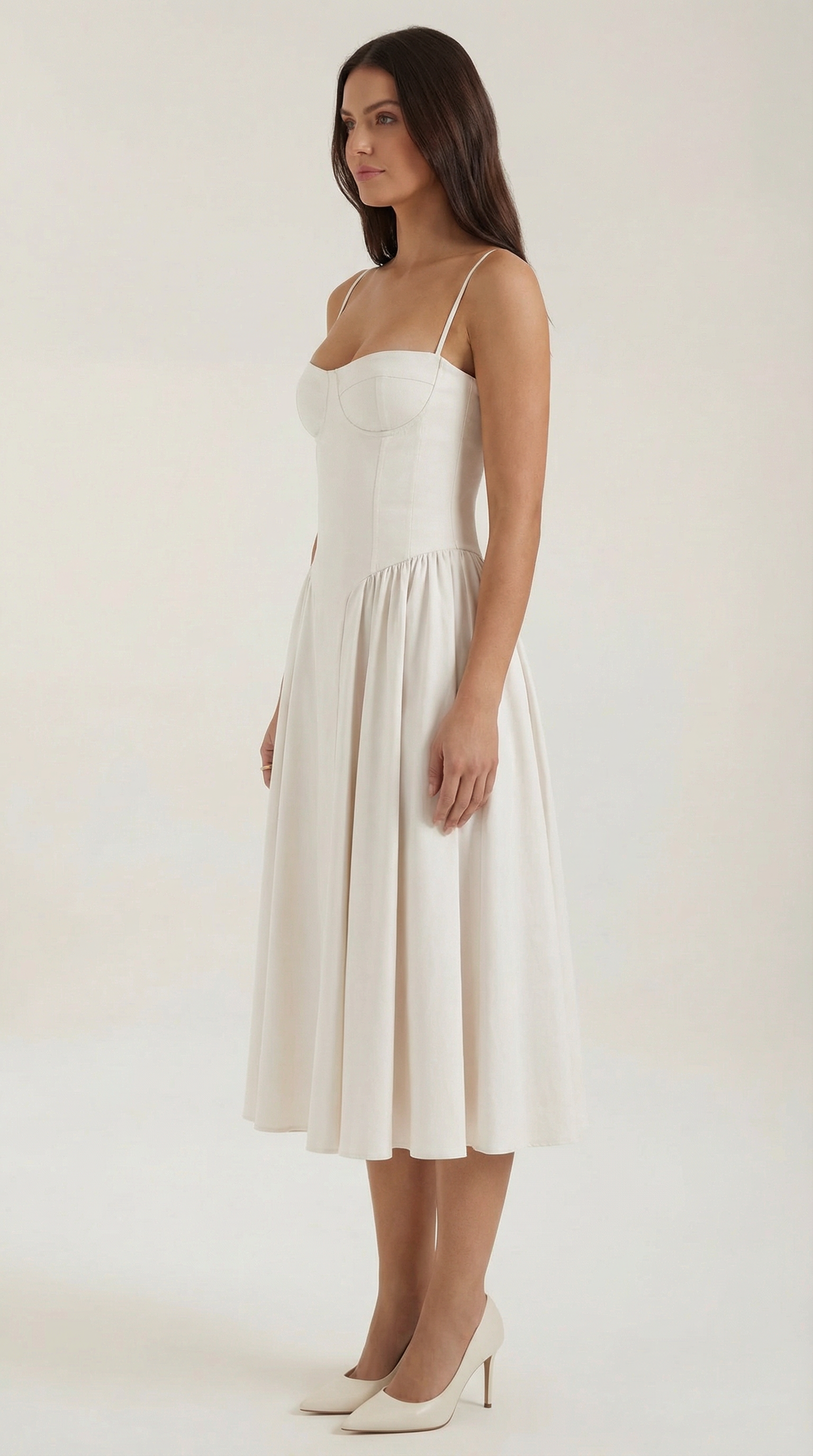 Odette Corset Midi Dress - ICYBOO