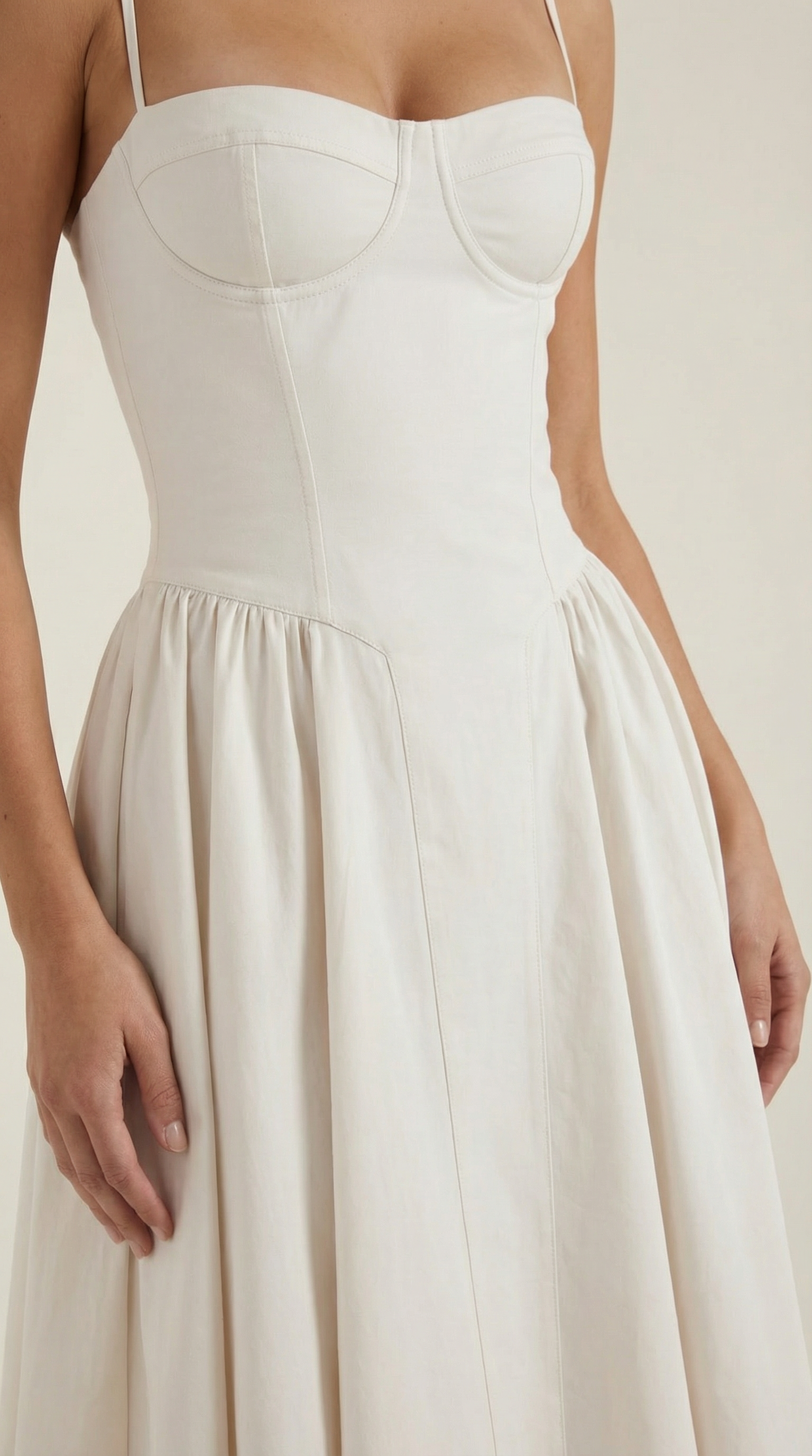 Odette Corset Midi Dress - ICYBOO