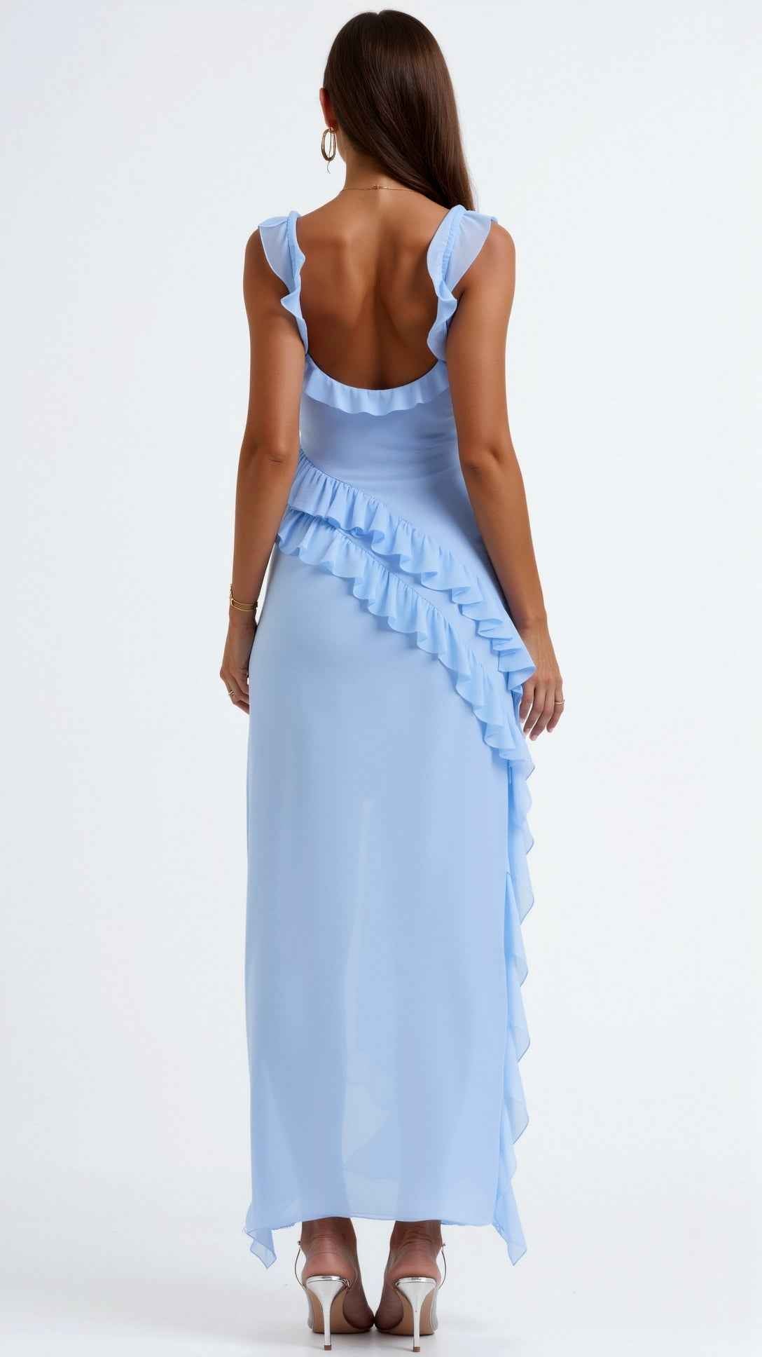 Susan Maxi Dress with Ruffled Design