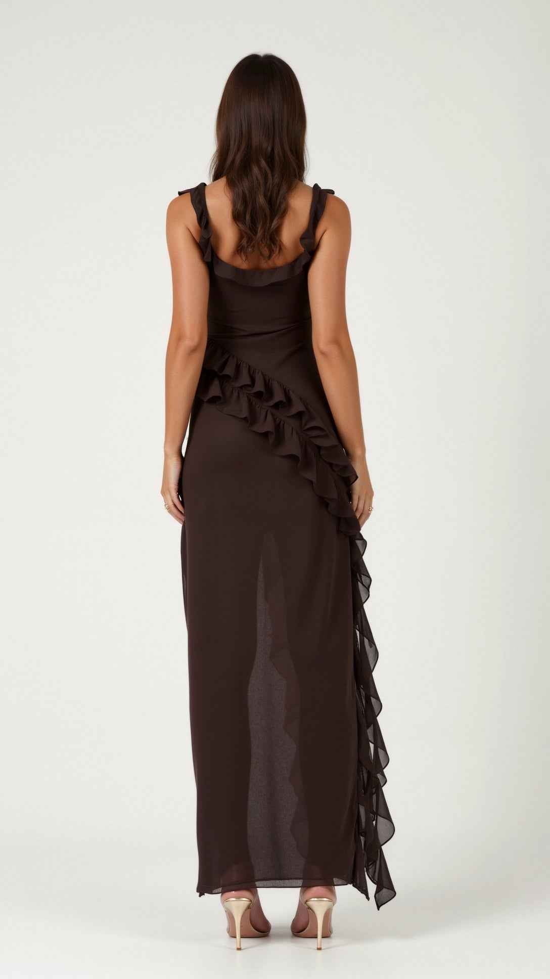 Susan Maxi Dress with Ruffled Design