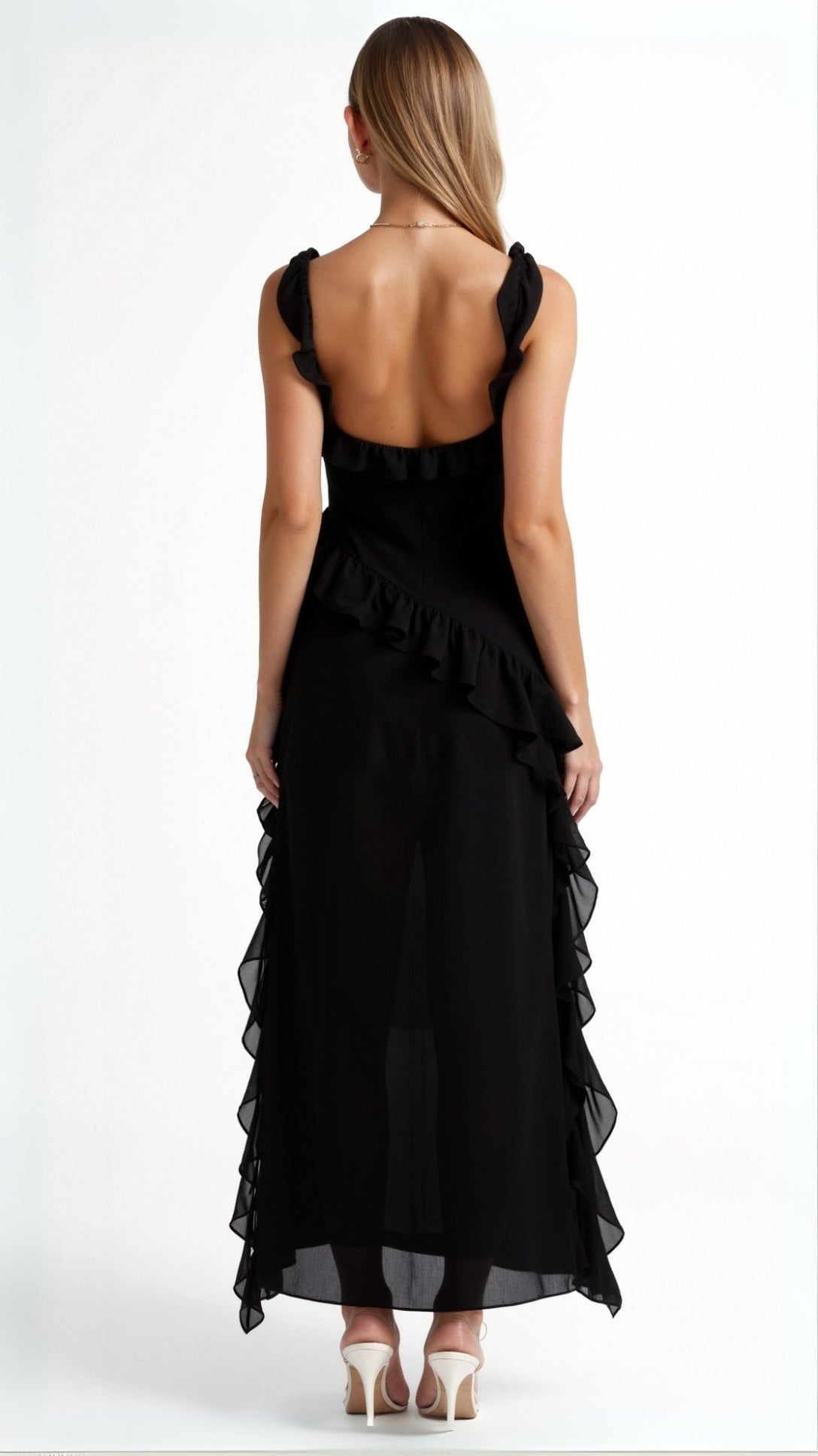 Susan Maxi Dress with Ruffled Design