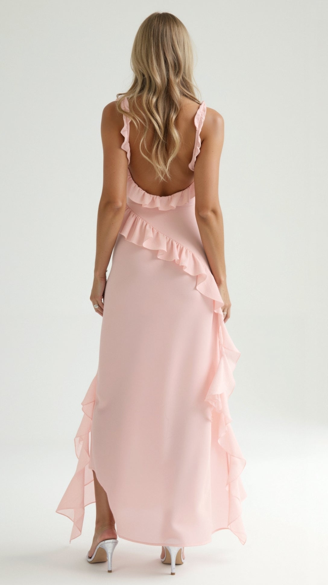 Susan Maxi Dress with Ruffled Design