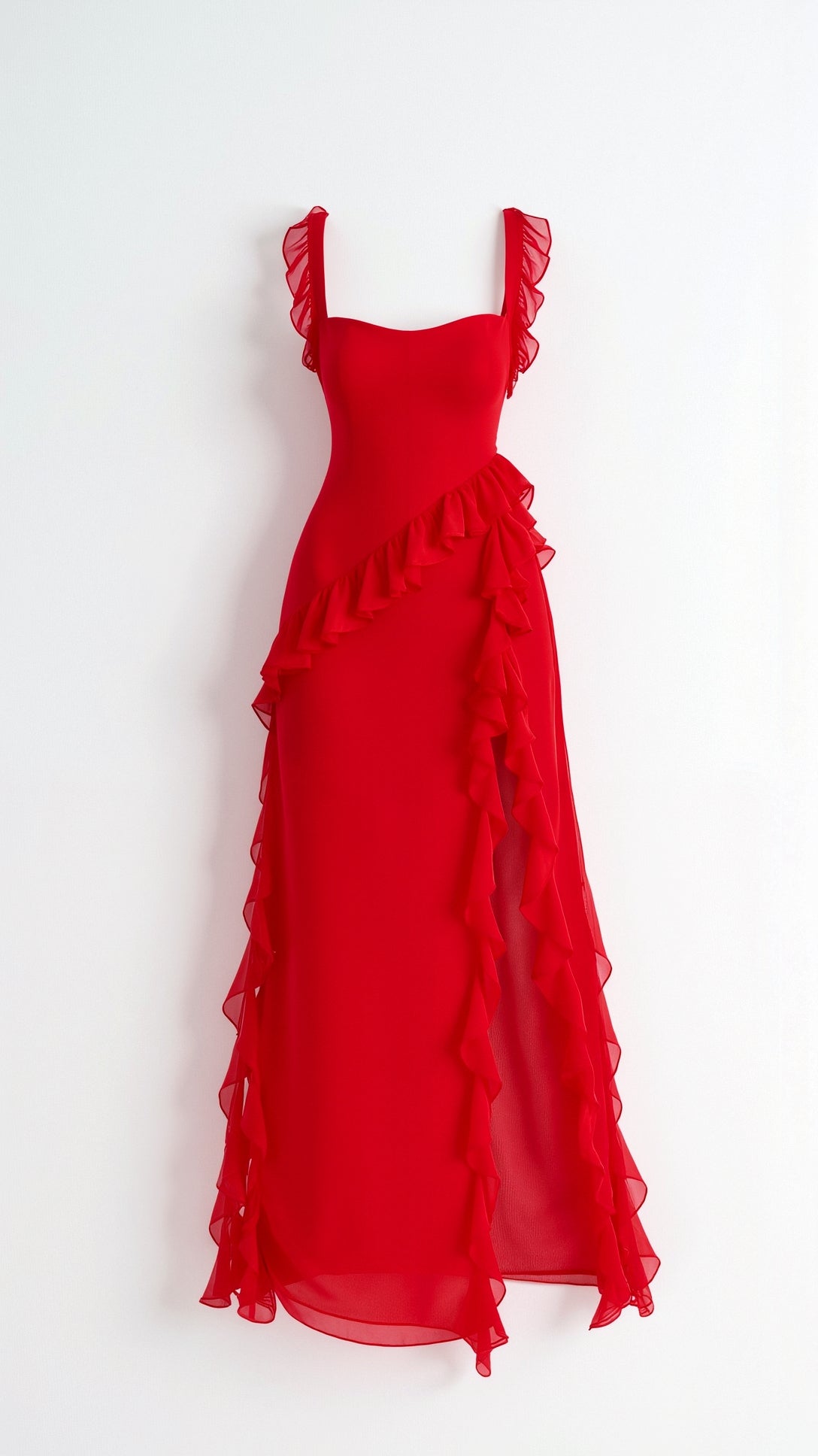 Susan Maxi Dress with Ruffled Design