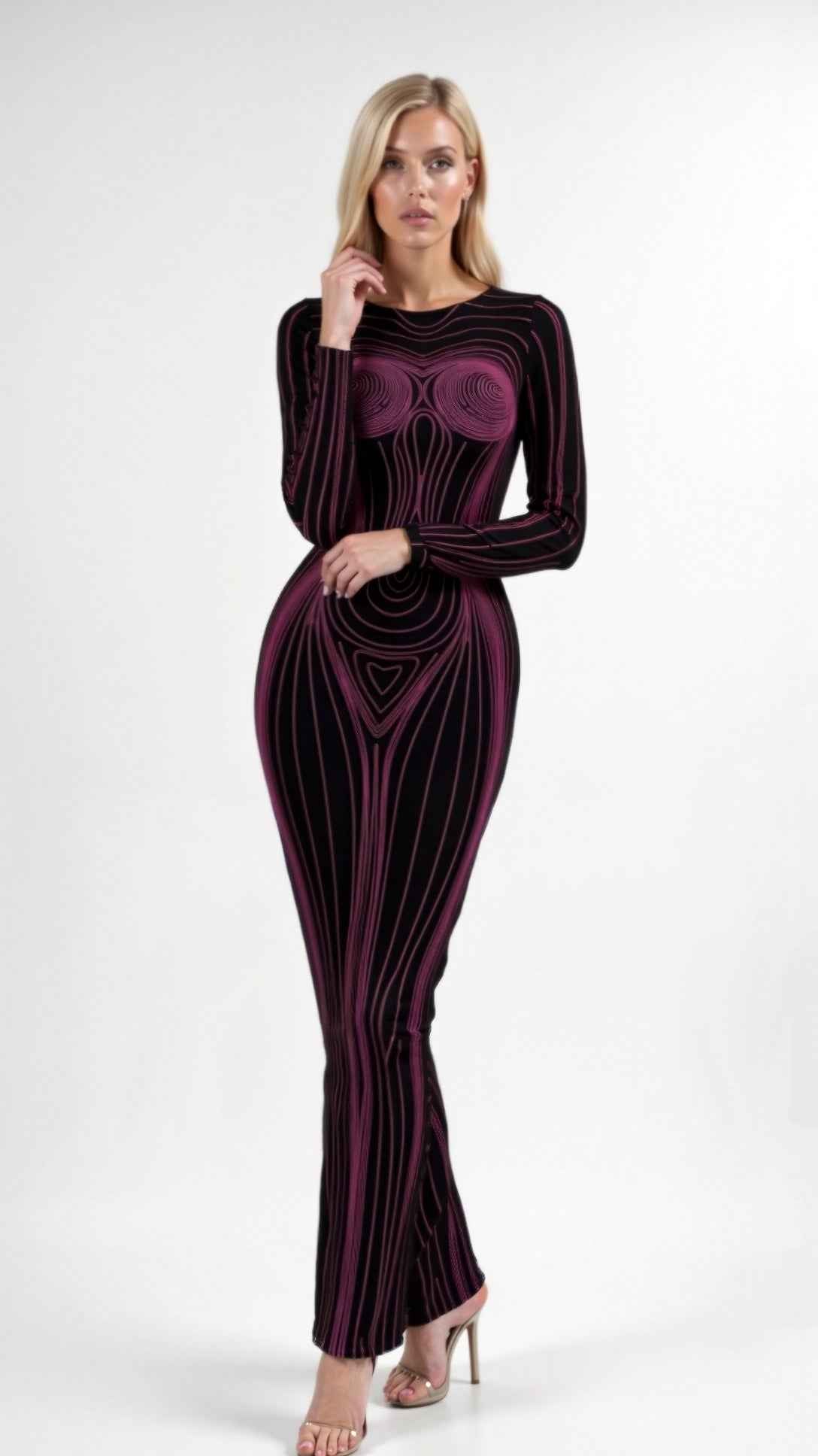 Xiomara Fitted Long Dress