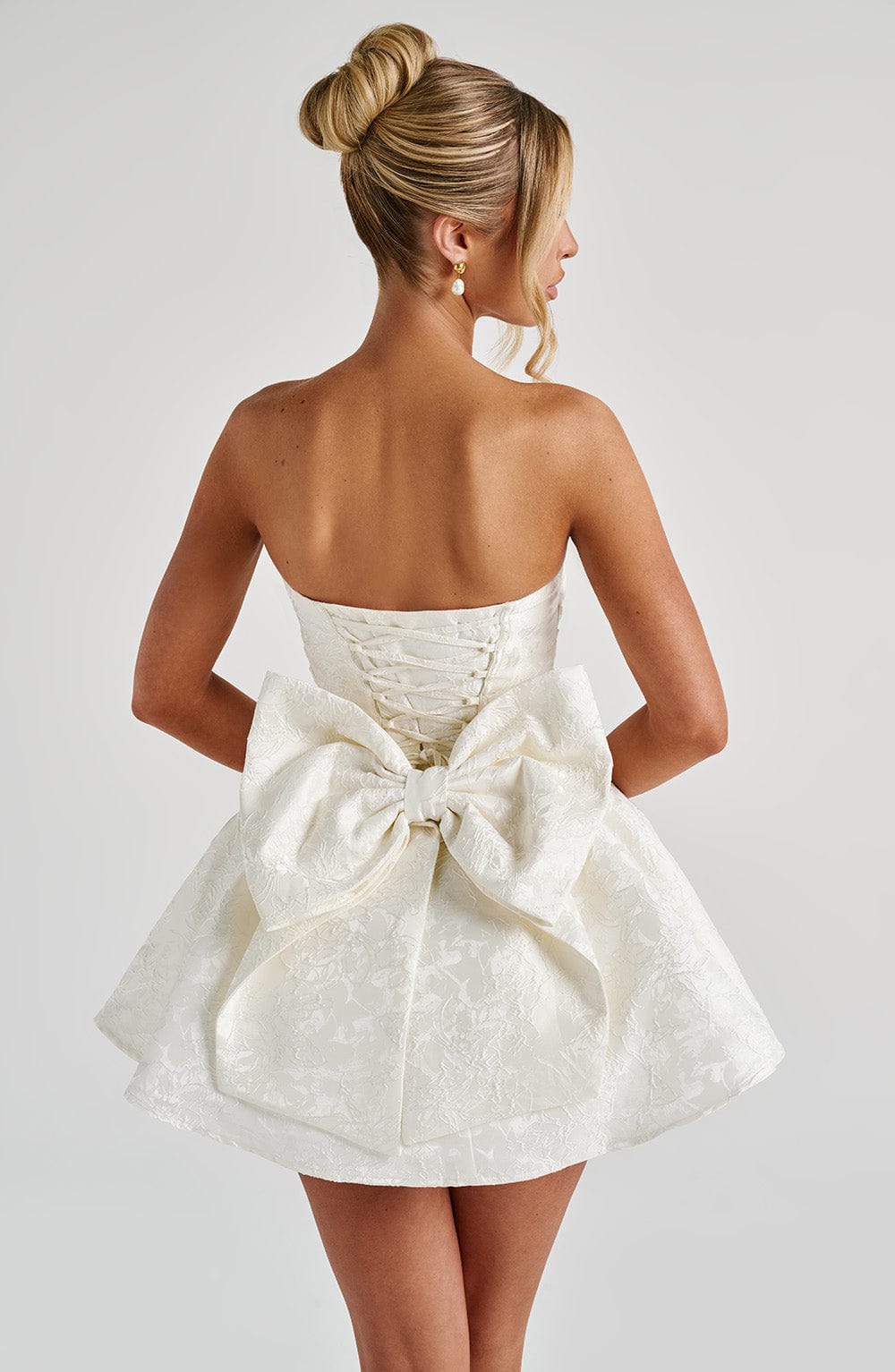 Ivory Salome Mini Dress - ICYBOO