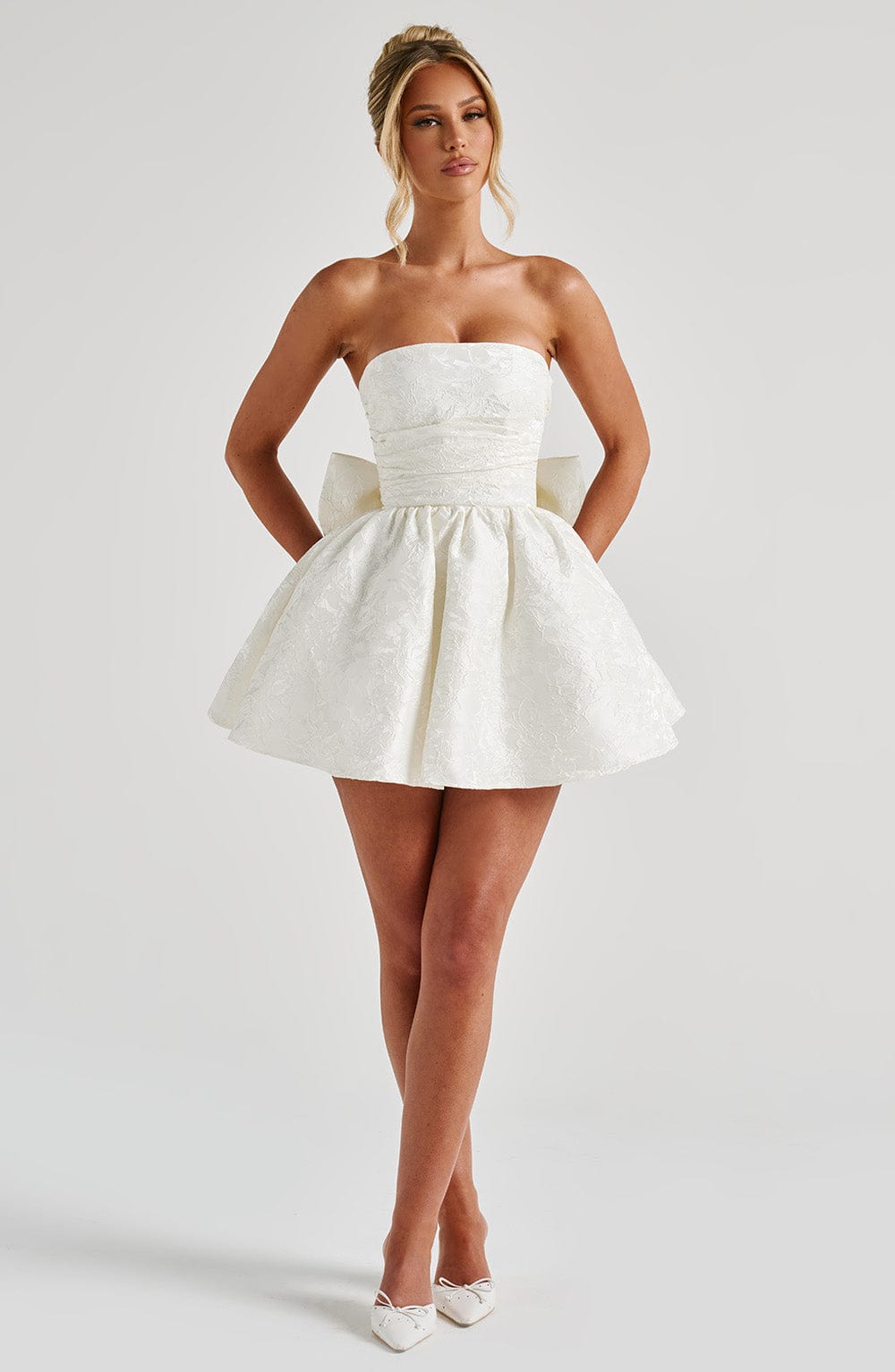 Ivory Salome Mini Dress - ICYBOO