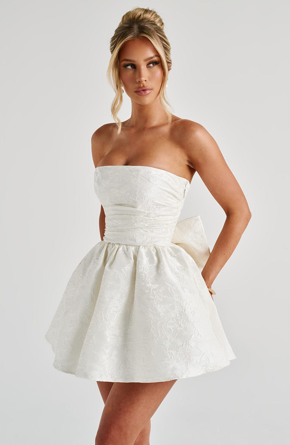 Ivory Salome Mini Dress - ICYBOO
