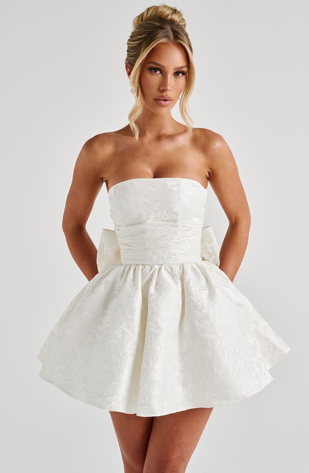 Ivory Salome Mini Dress - ICYBOO