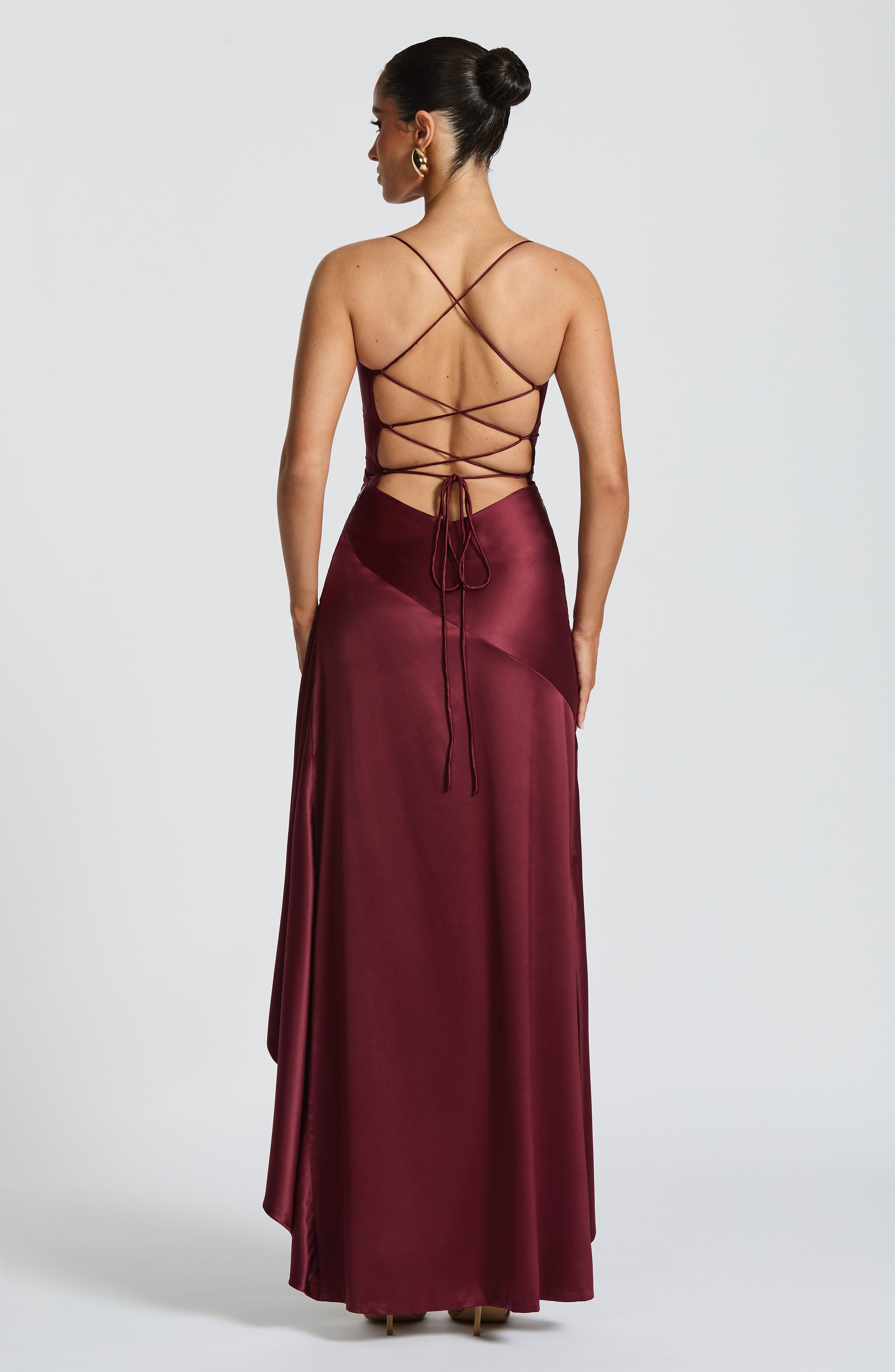 Samira Cherry Lacquer Maxi Dress - ICYBOO