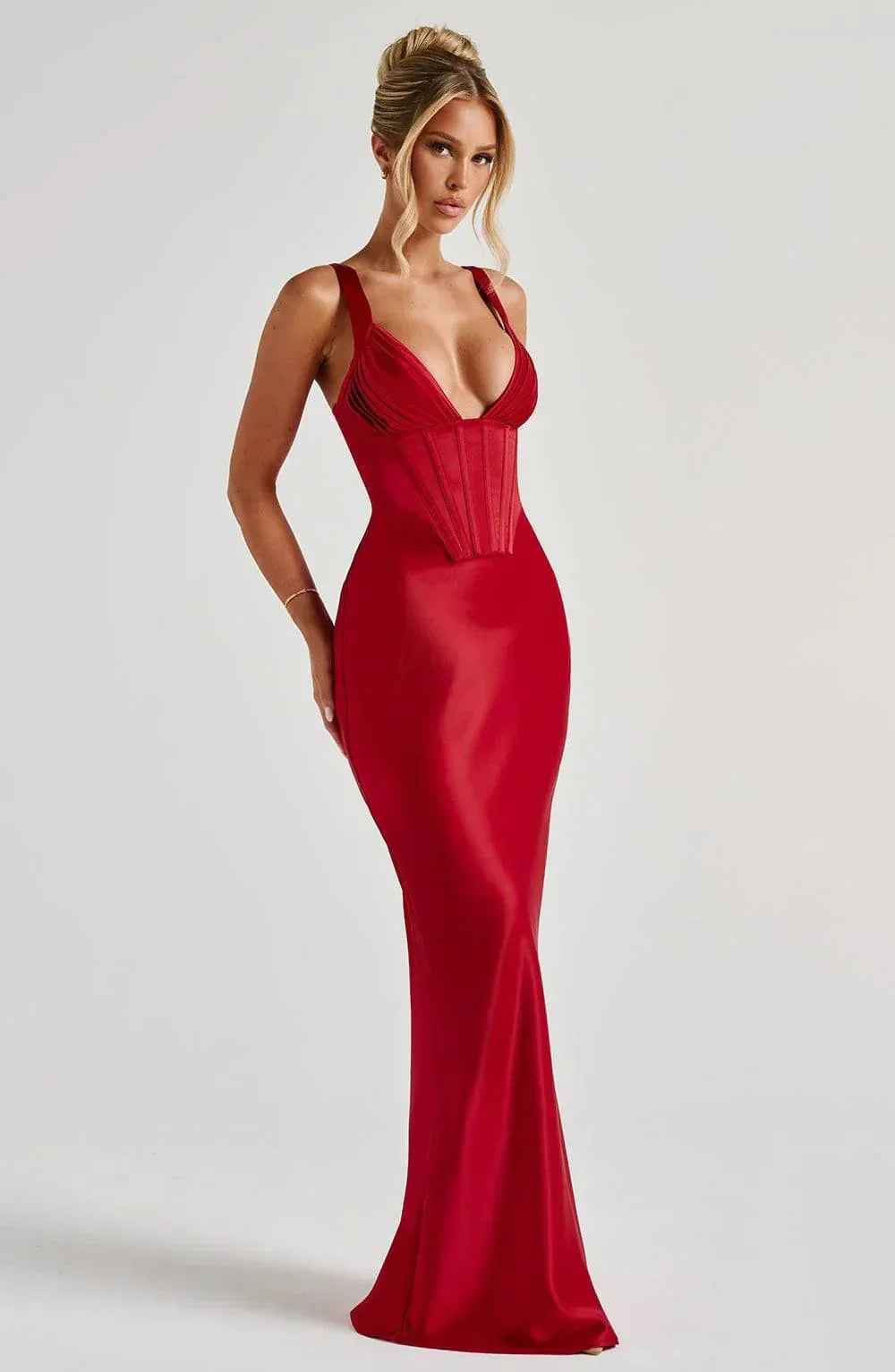 Shae Red Maxi Dress - ICYBOO