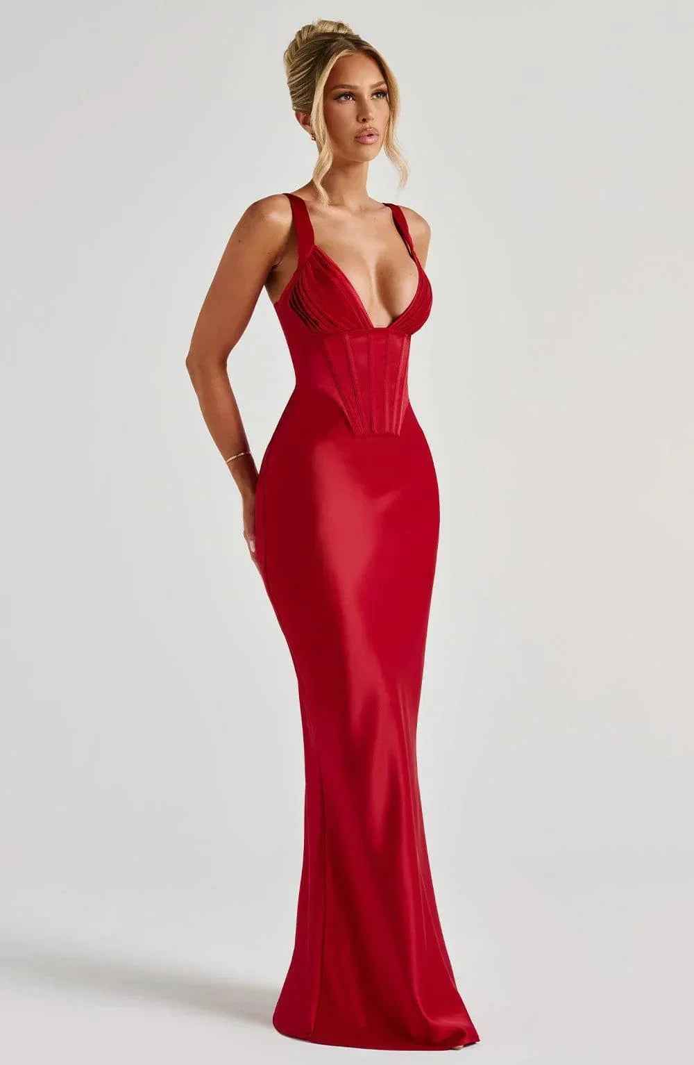 Shae Red Maxi Dress - ICYBOO