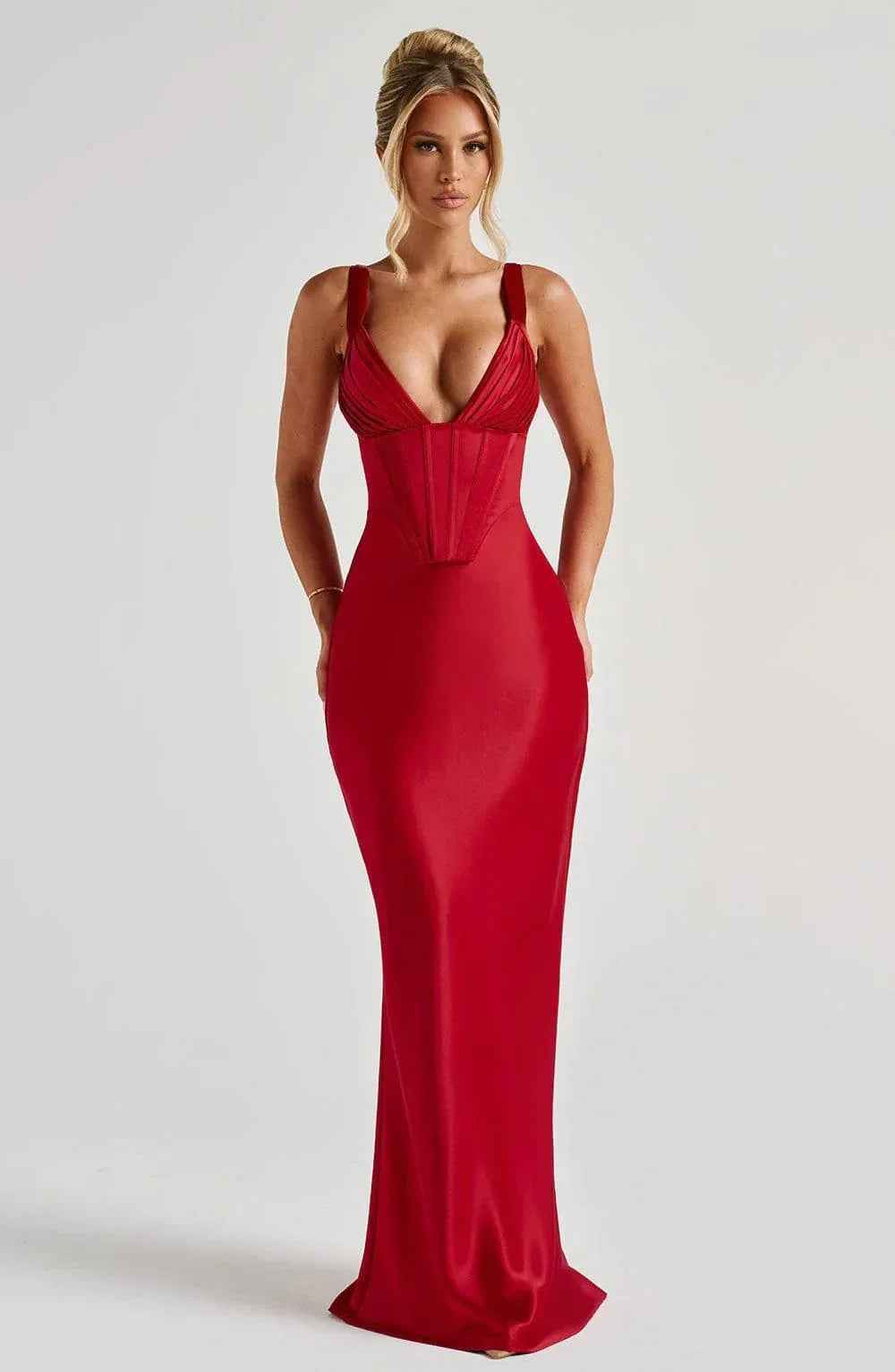 Shae Red Maxi Dress - ICYBOO