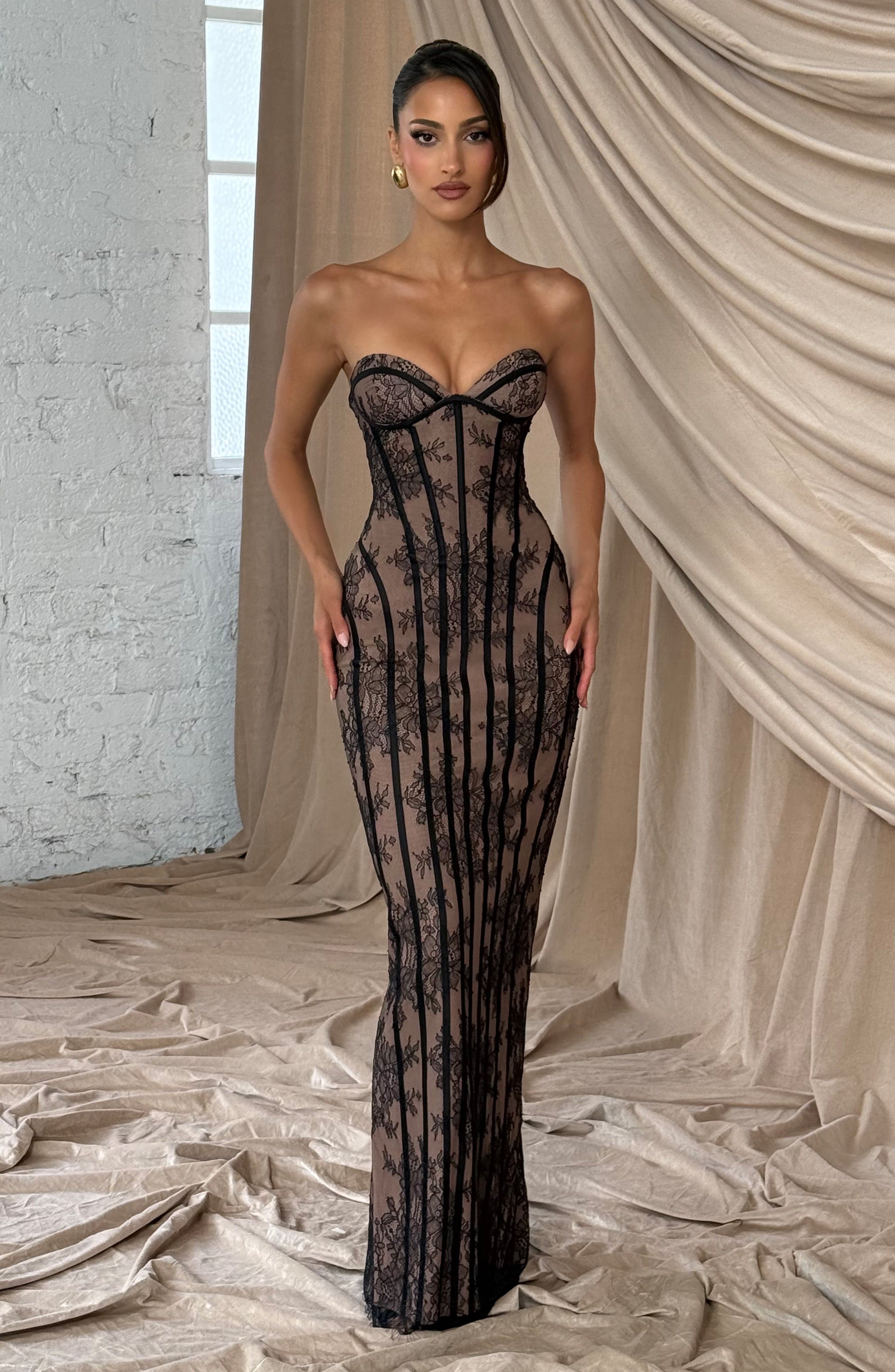 Sian Si Maxi Dress - Black - ICYBOO