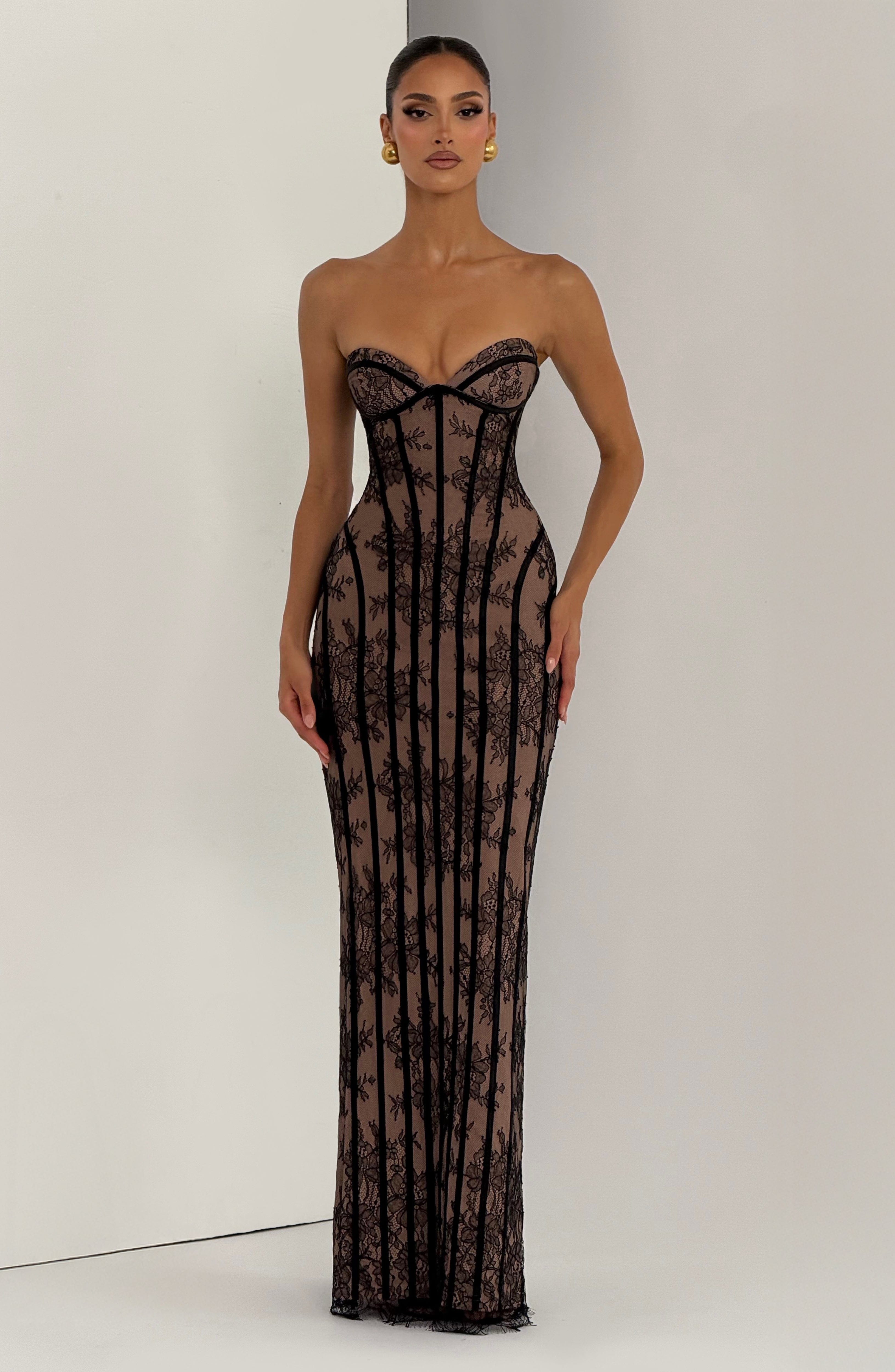 Sian Si Maxi Dress - Black - ICYBOO
