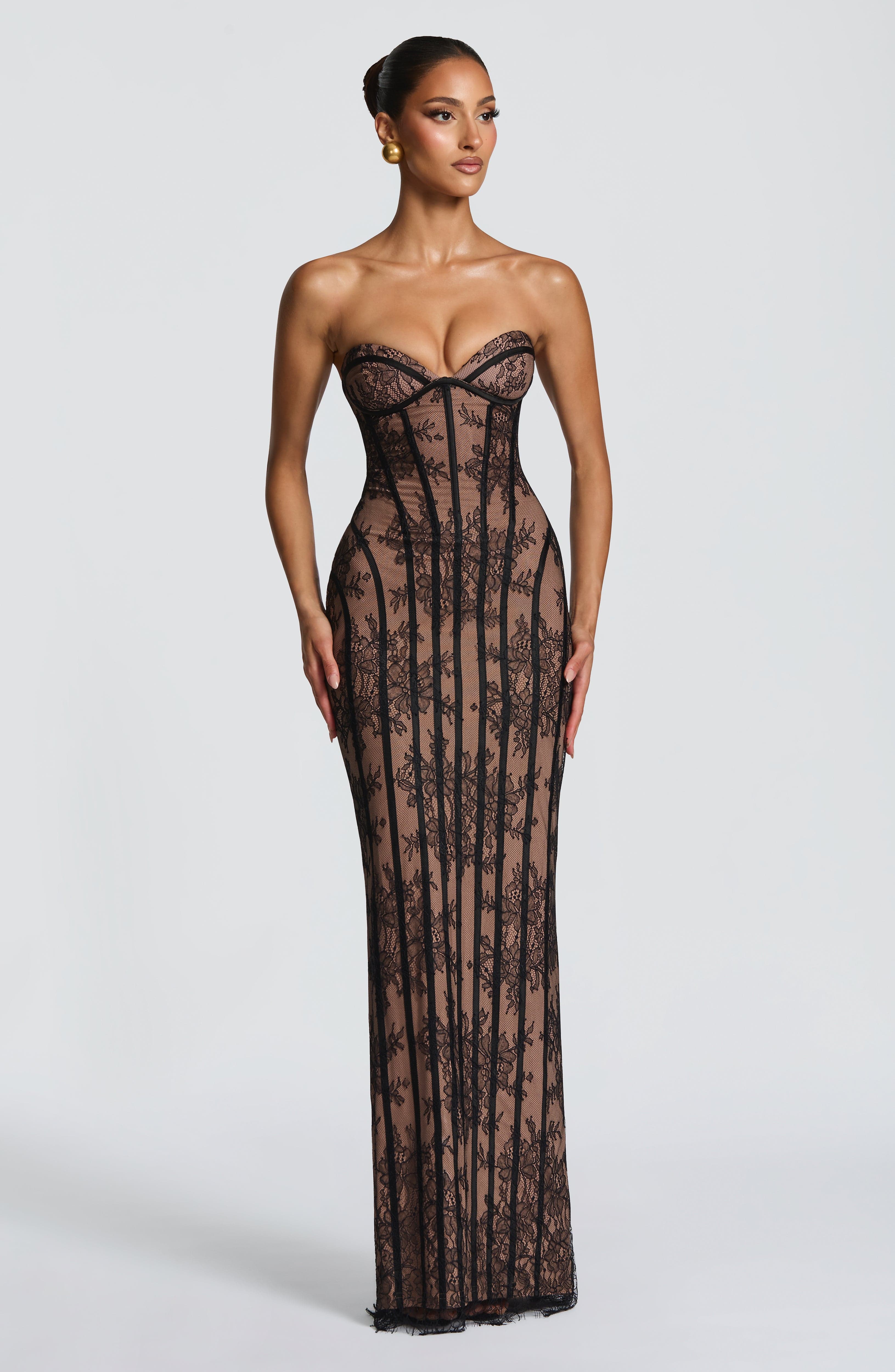 Sian Si Maxi Dress - Black - ICYBOO