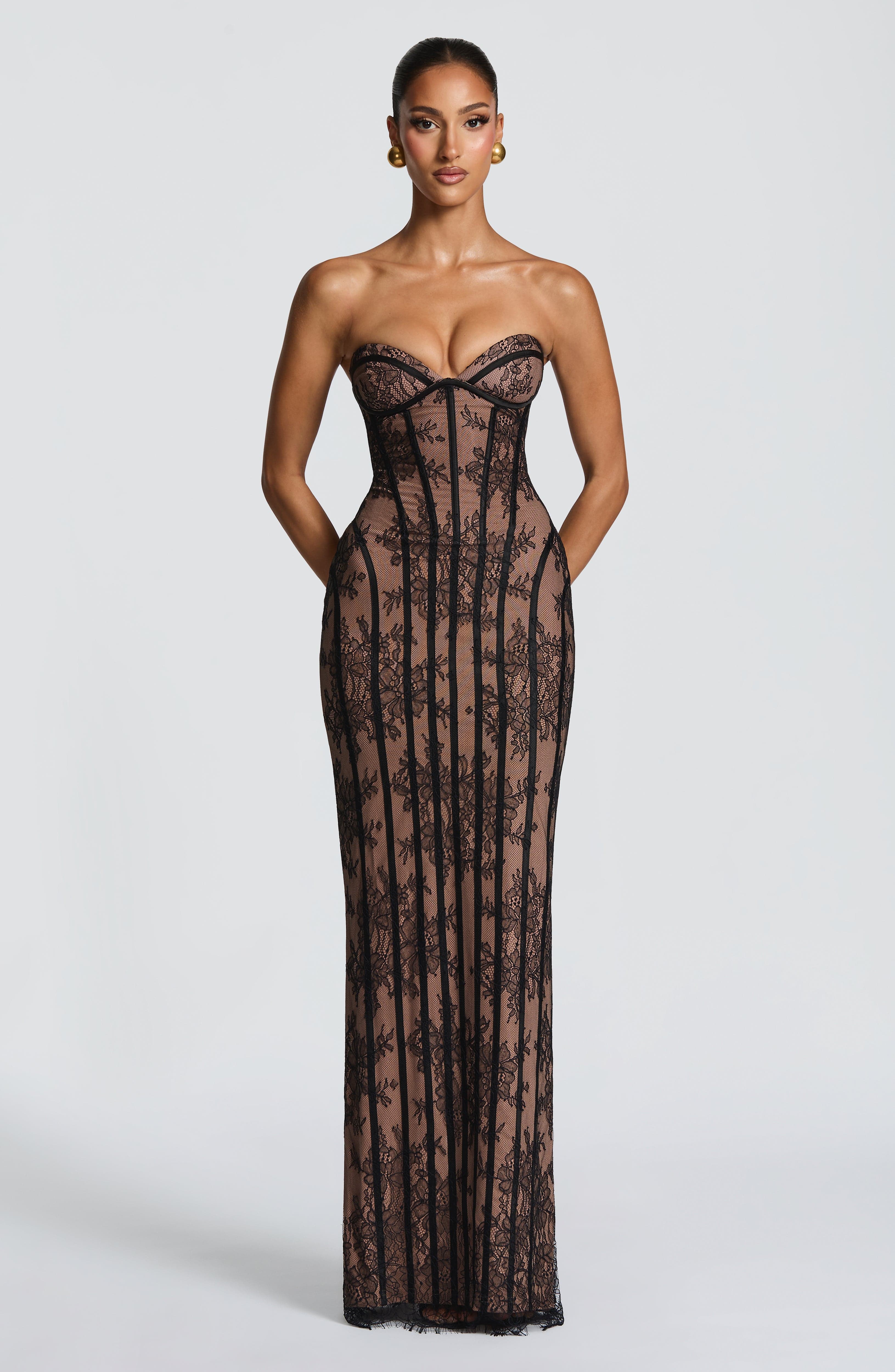 Sian Si Maxi Dress - Black - ICYBOO