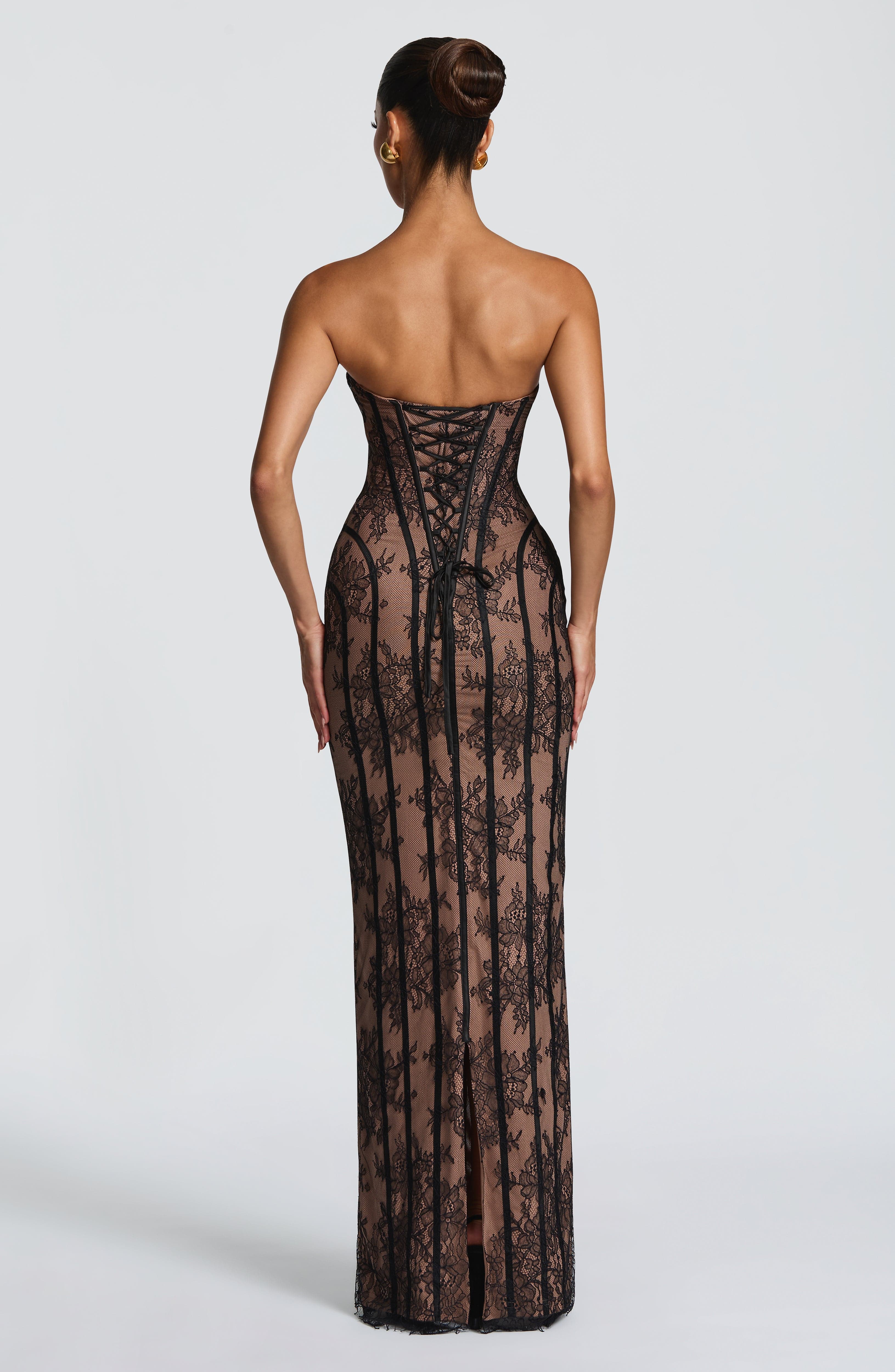 Sian Si Maxi Dress - Black - ICYBOO