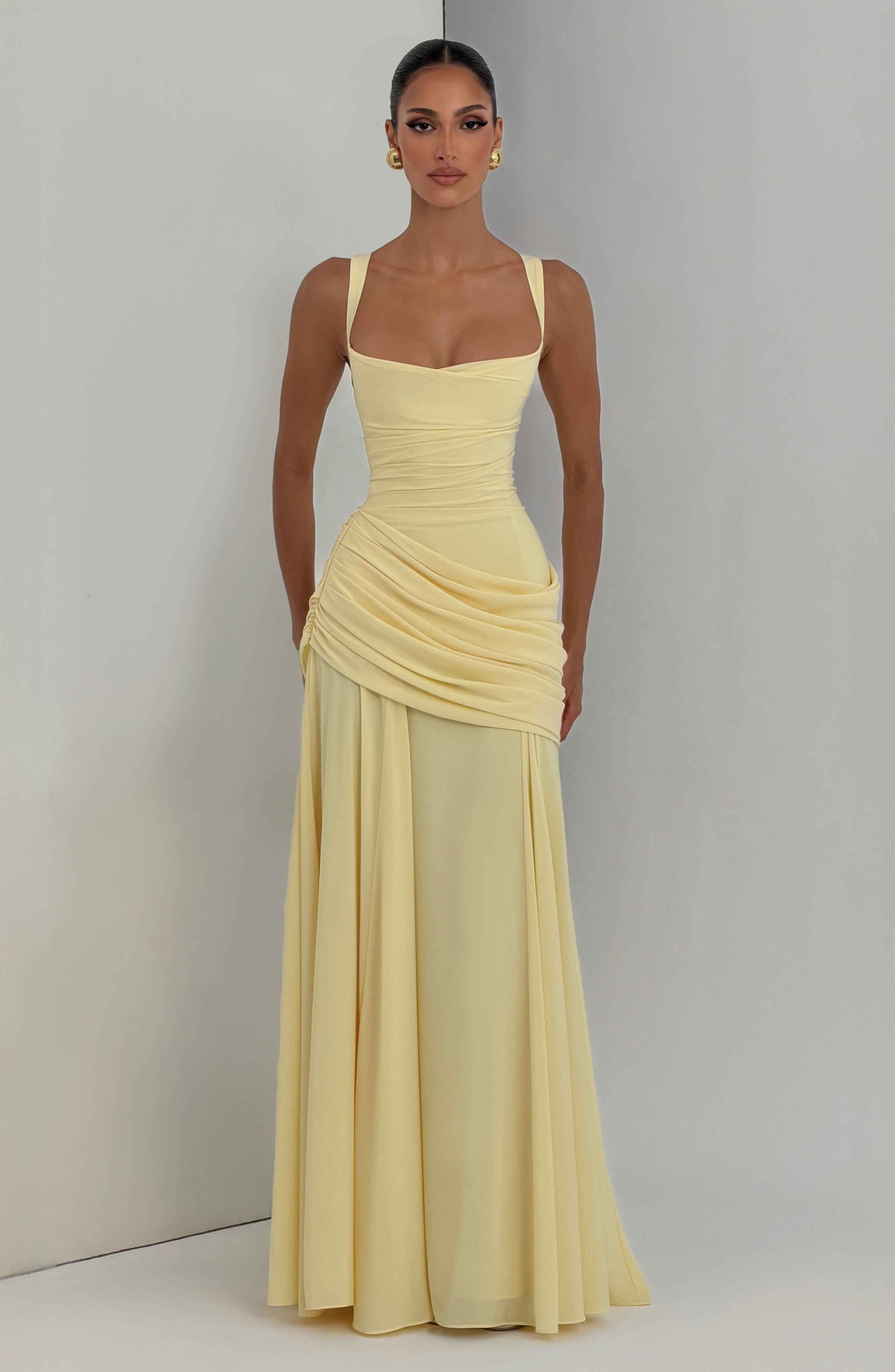 cyrene maxi dress lemon Cyrene Maxi Dress Lemon