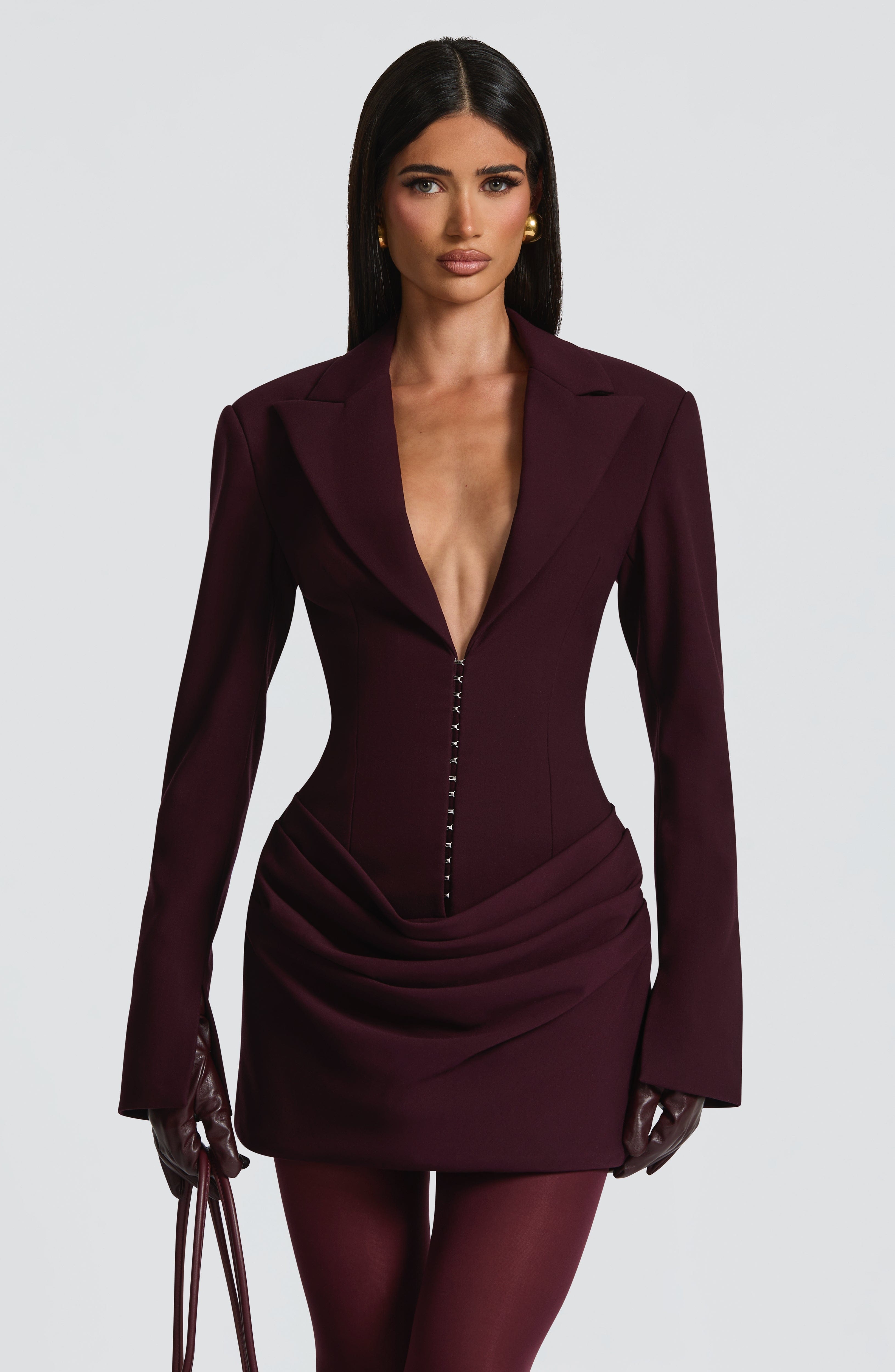 Plum Susie Mini Dress - ICYBOO