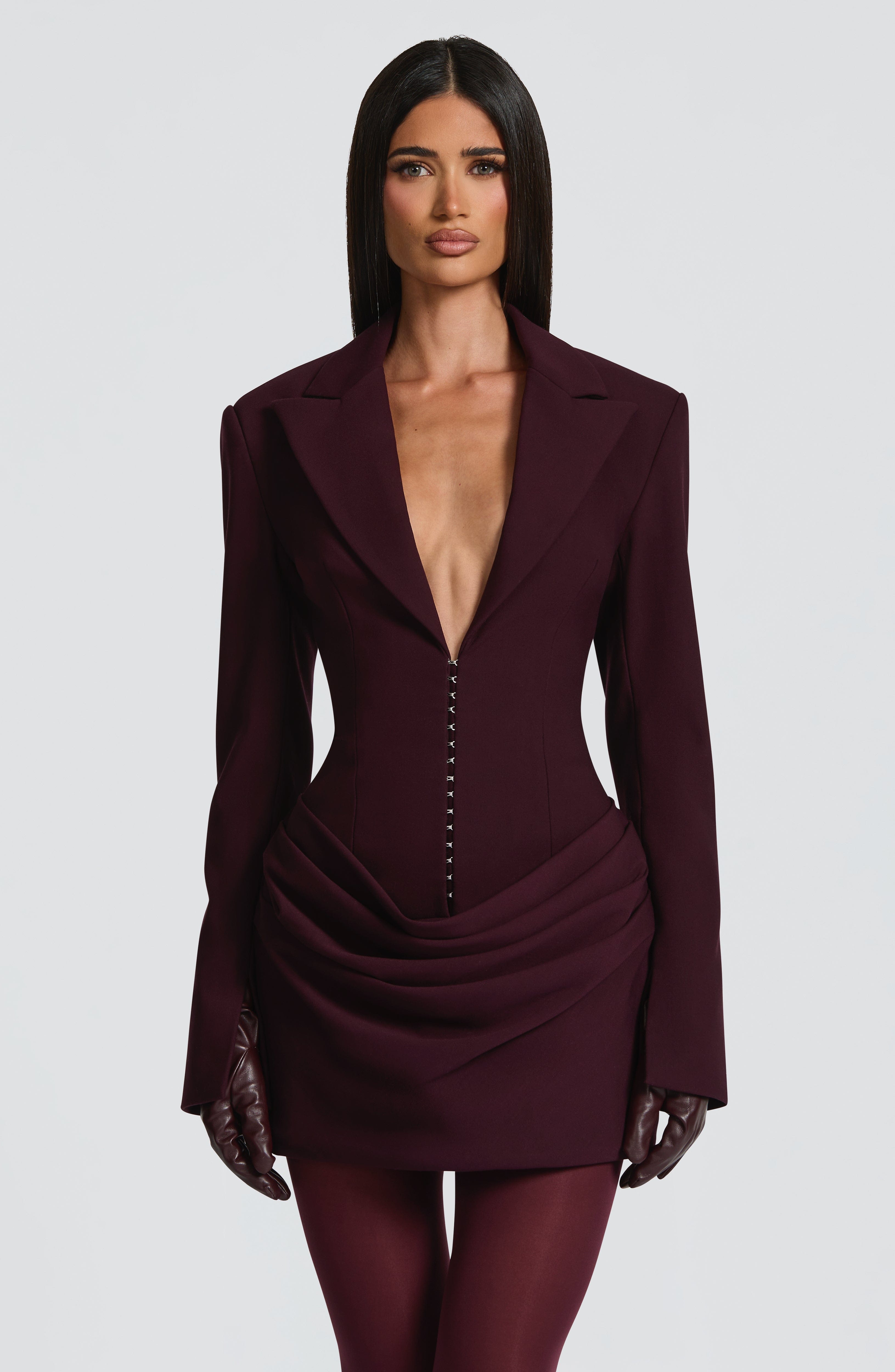 Plum Susie Mini Dress - ICYBOO