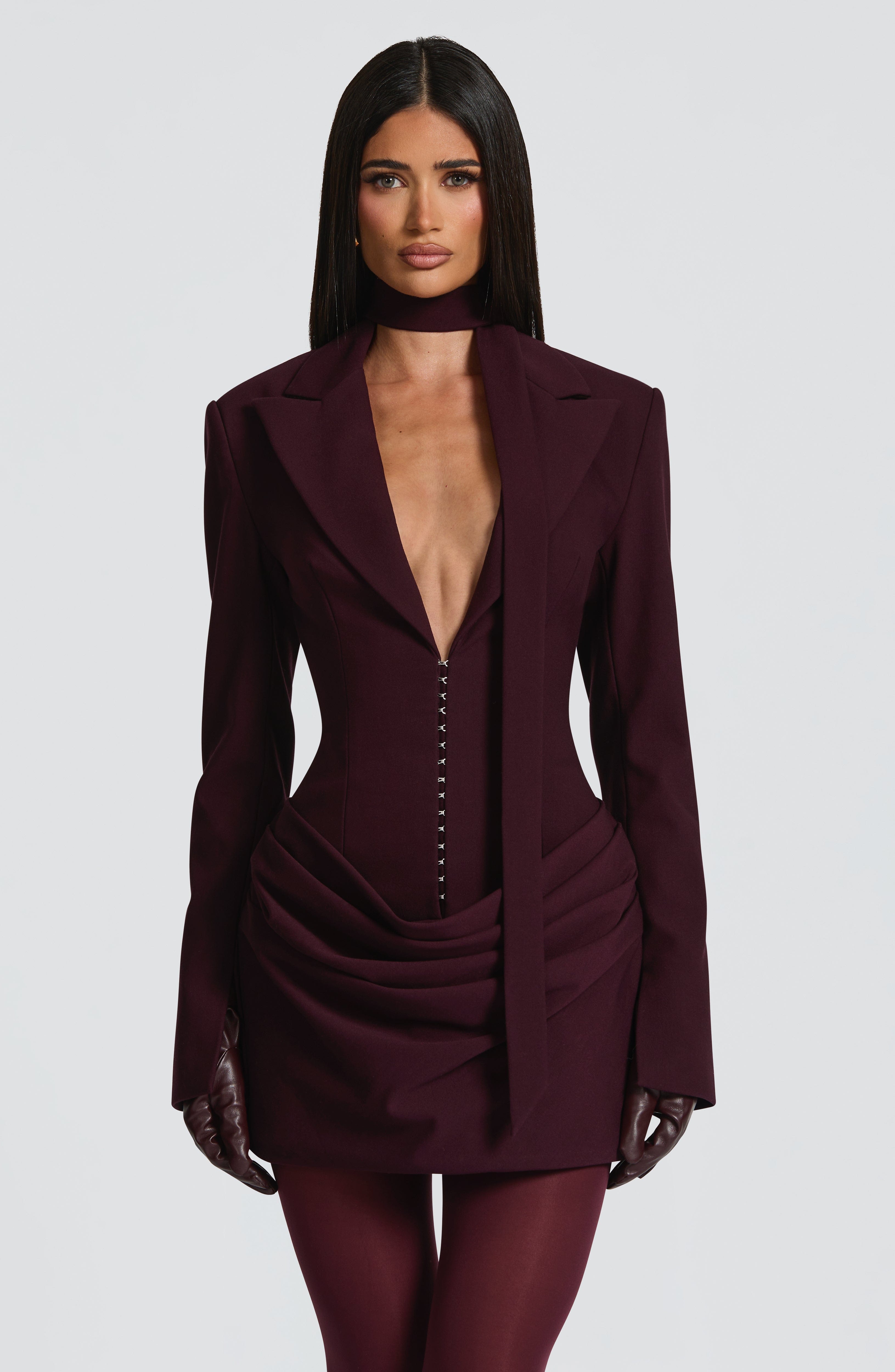 Plum Susie Mini Dress - ICYBOO