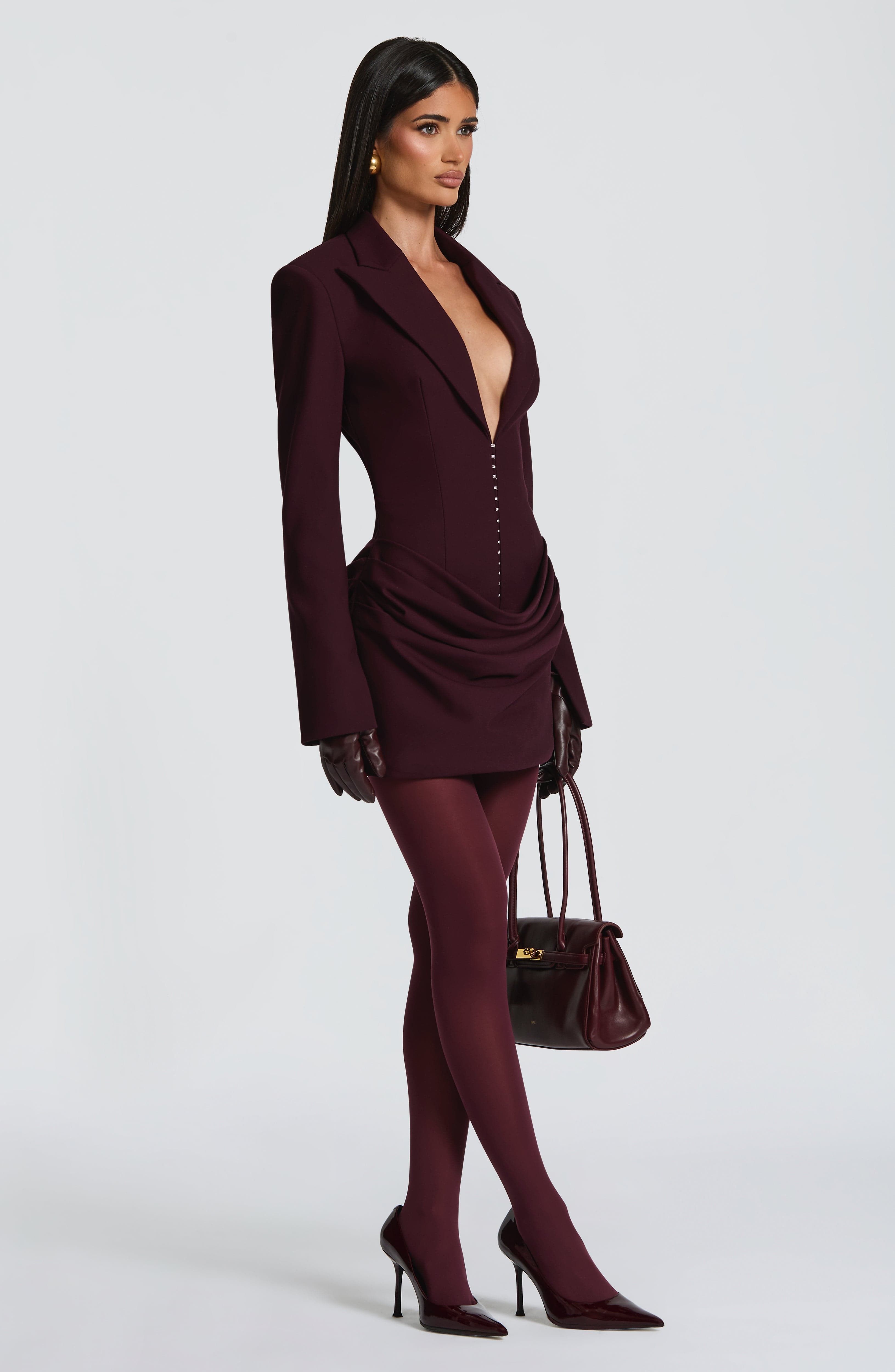 Plum Susie Mini Dress - ICYBOO