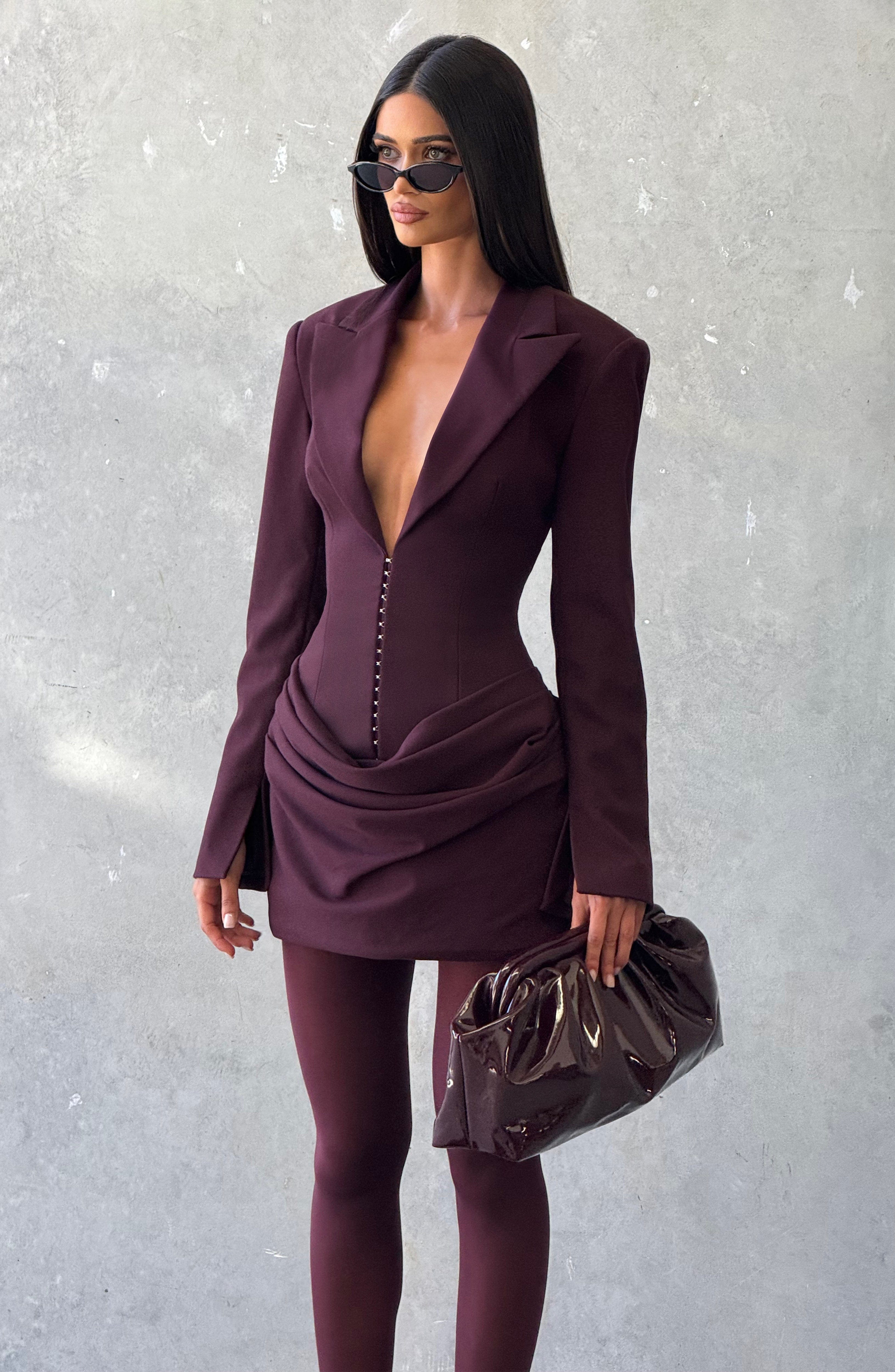 Plum Susie Mini Dress - ICYBOO