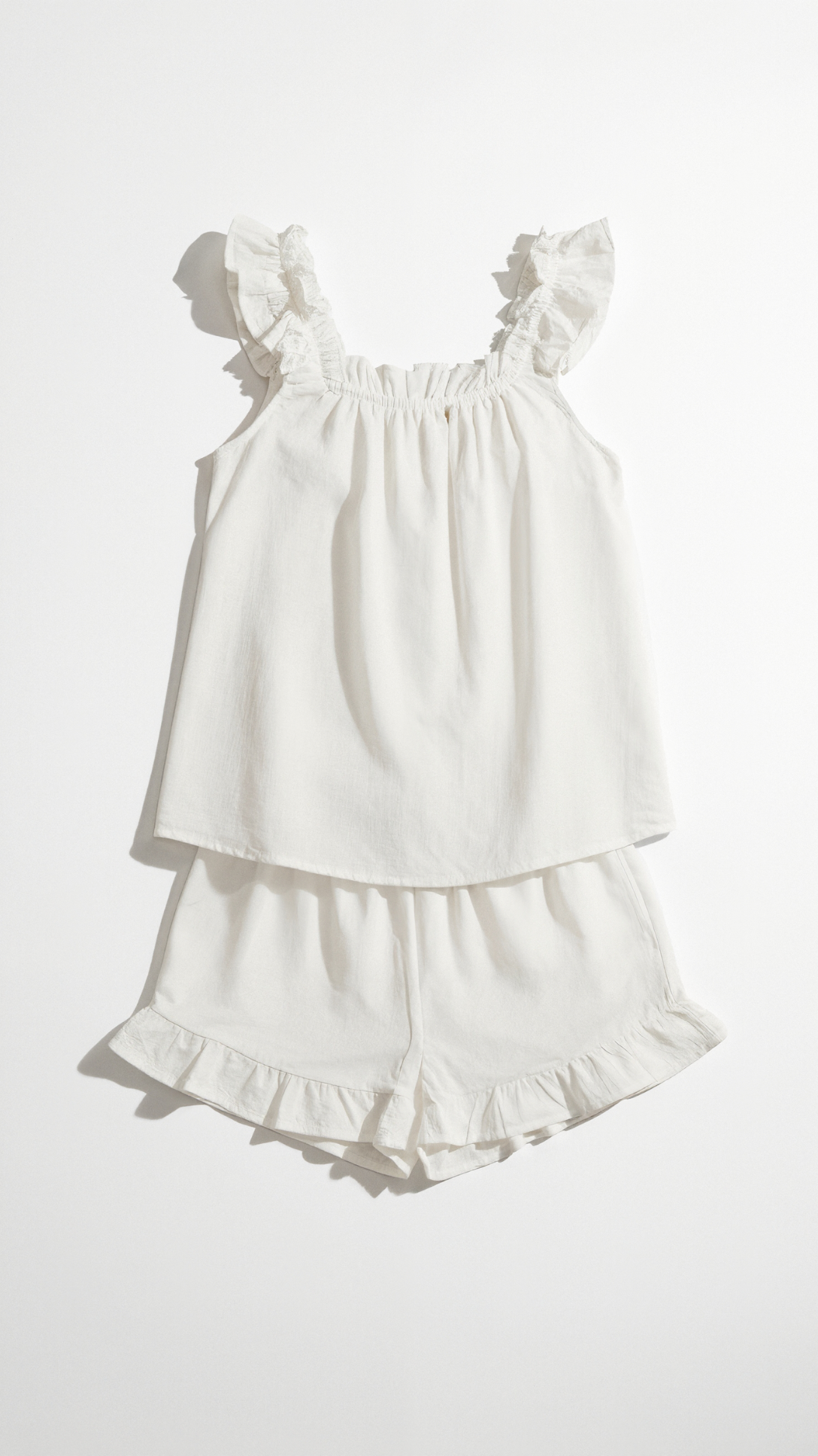 Helen Cotton Ensemble with Ruffles