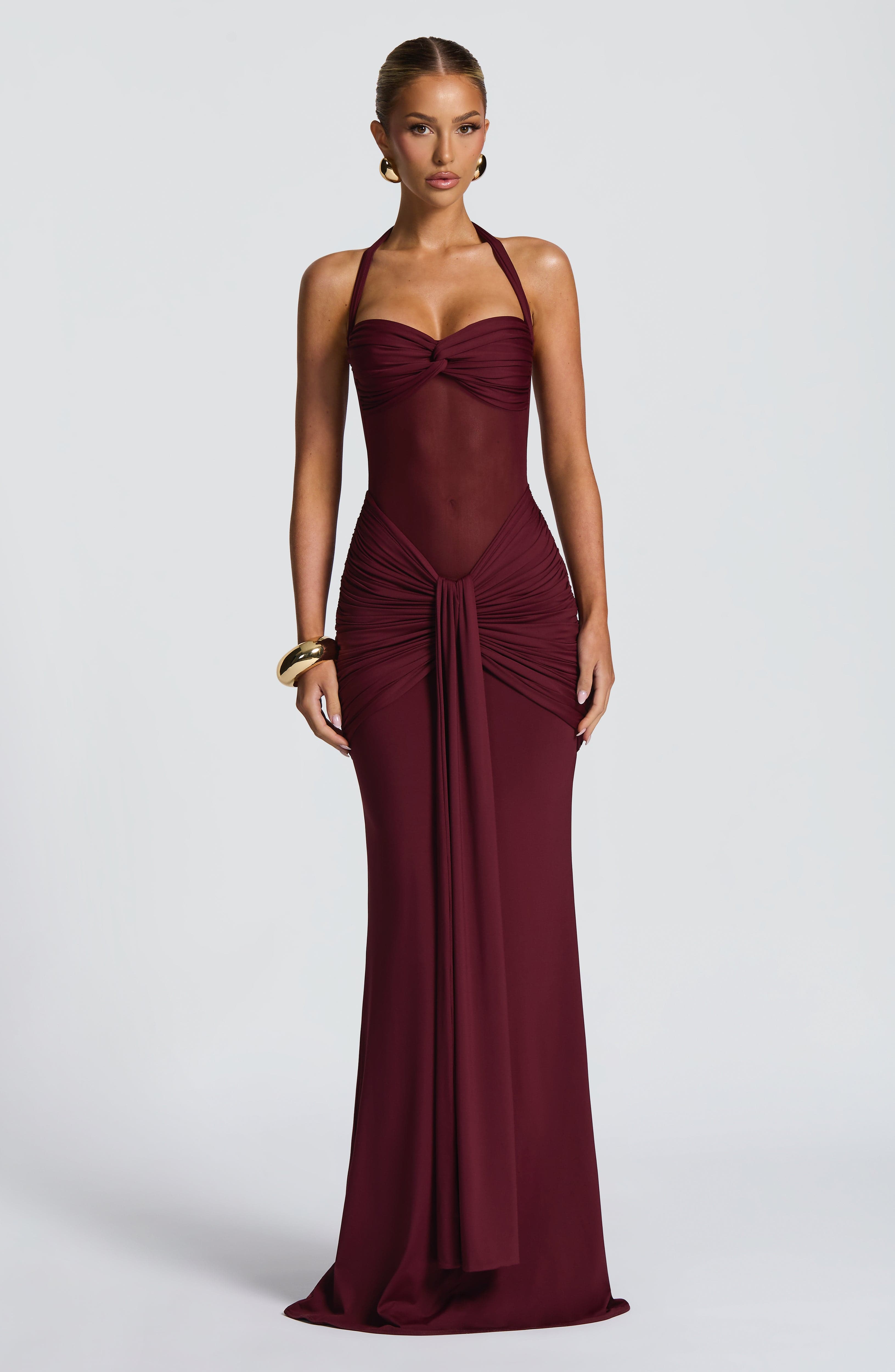 Cherry Lacquer Vixen Maxi Dress - ICYBOO