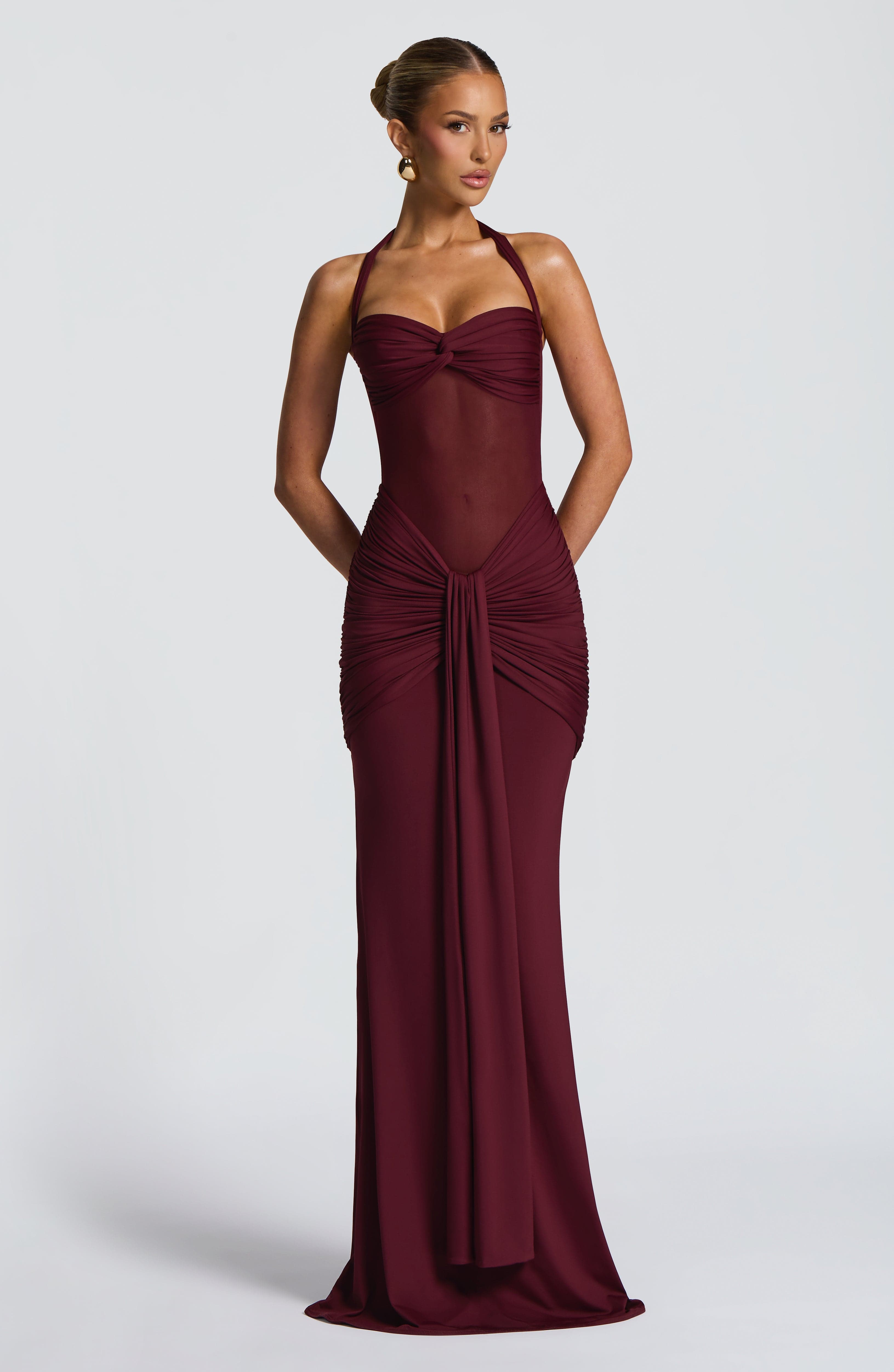Cherry Lacquer Vixen Maxi Dress - ICYBOO