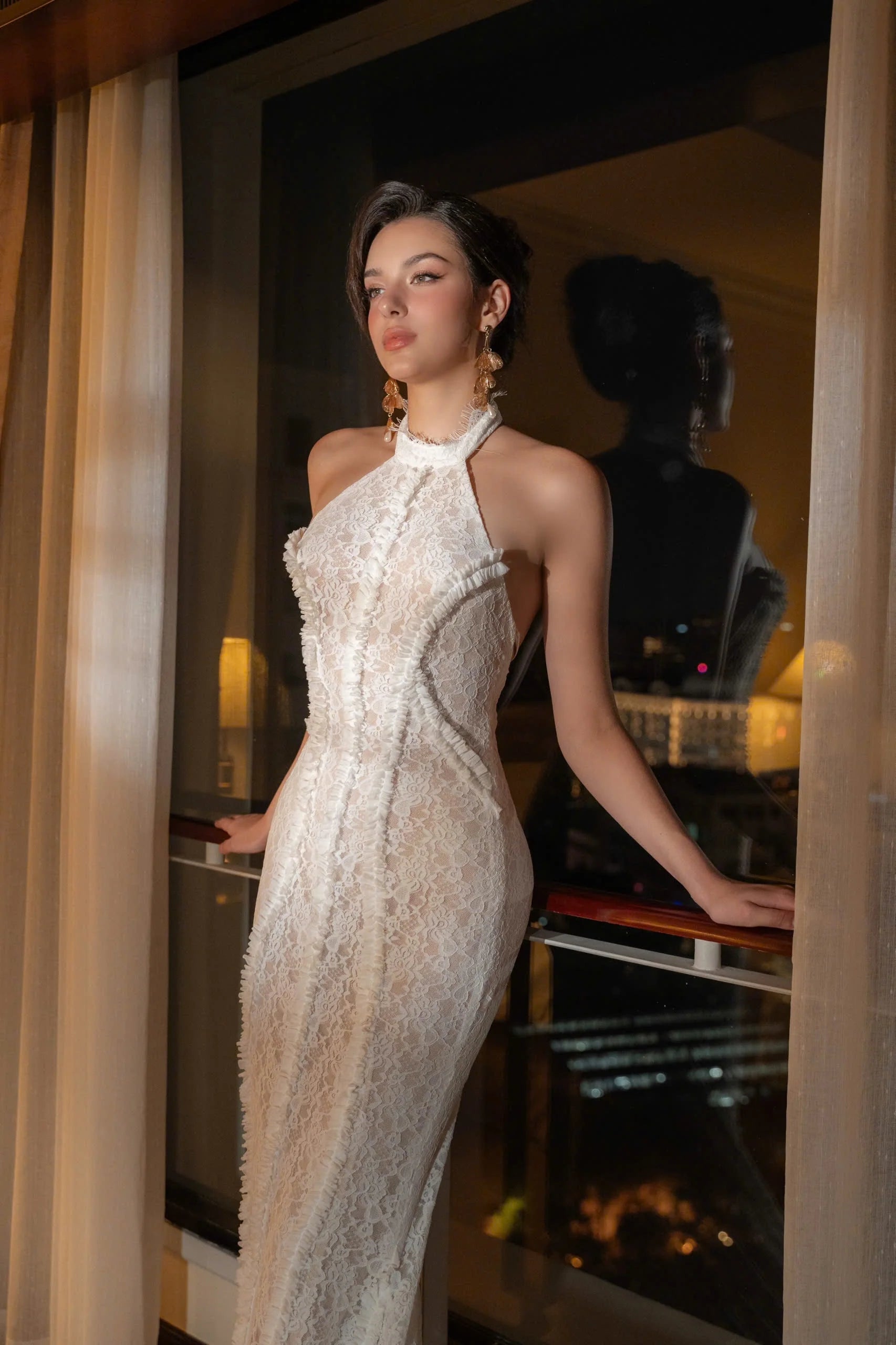 Tatiana Halter Backless Maxi Dress