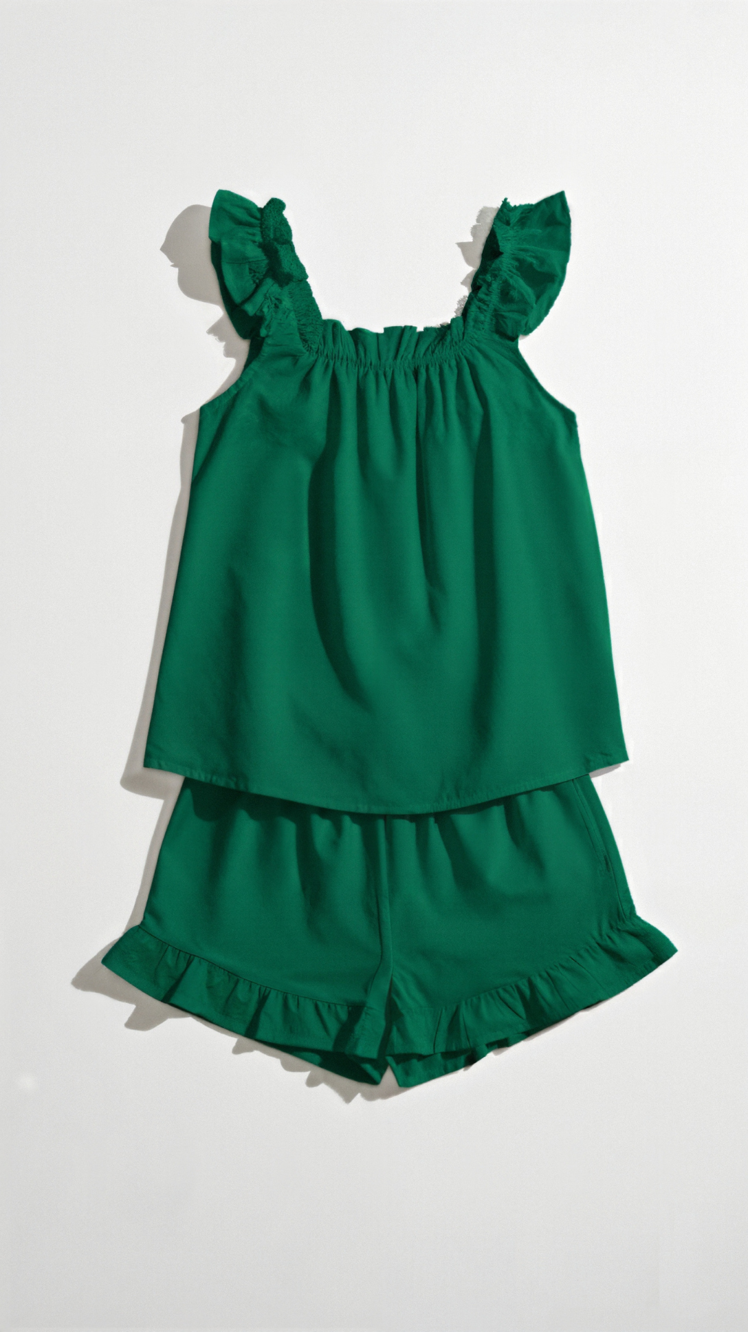 Helen Cotton Ensemble with Ruffles