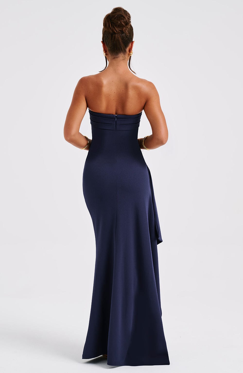 Navy Zafira Maxi Dress - ICYBOO